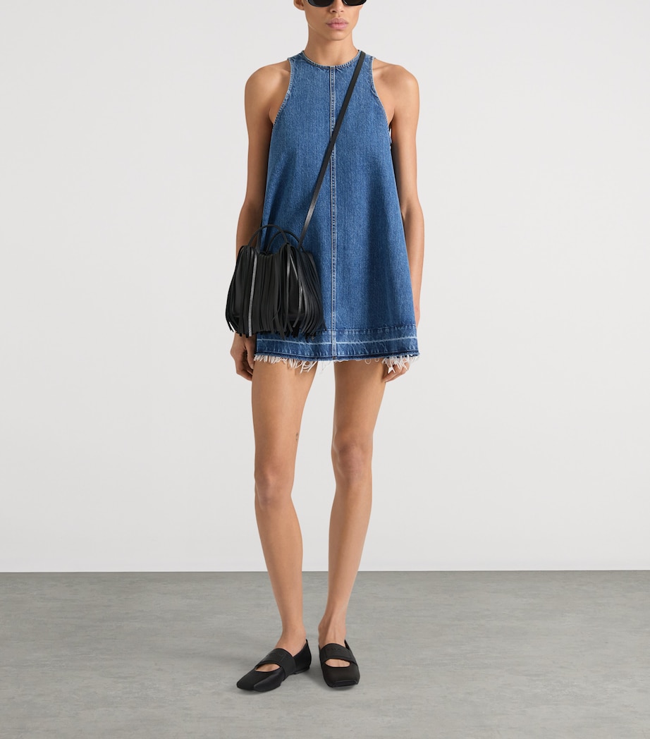 Givenchy Womens Denim Mini Dress Medium Blue Image 2