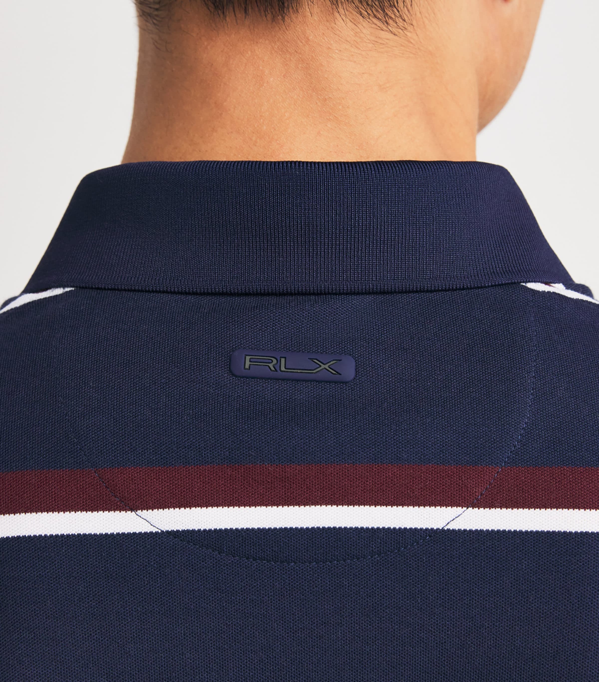 Cotton-Blend Tailored Performance Polo Shirt REFINED NAVY MULTI Image 6