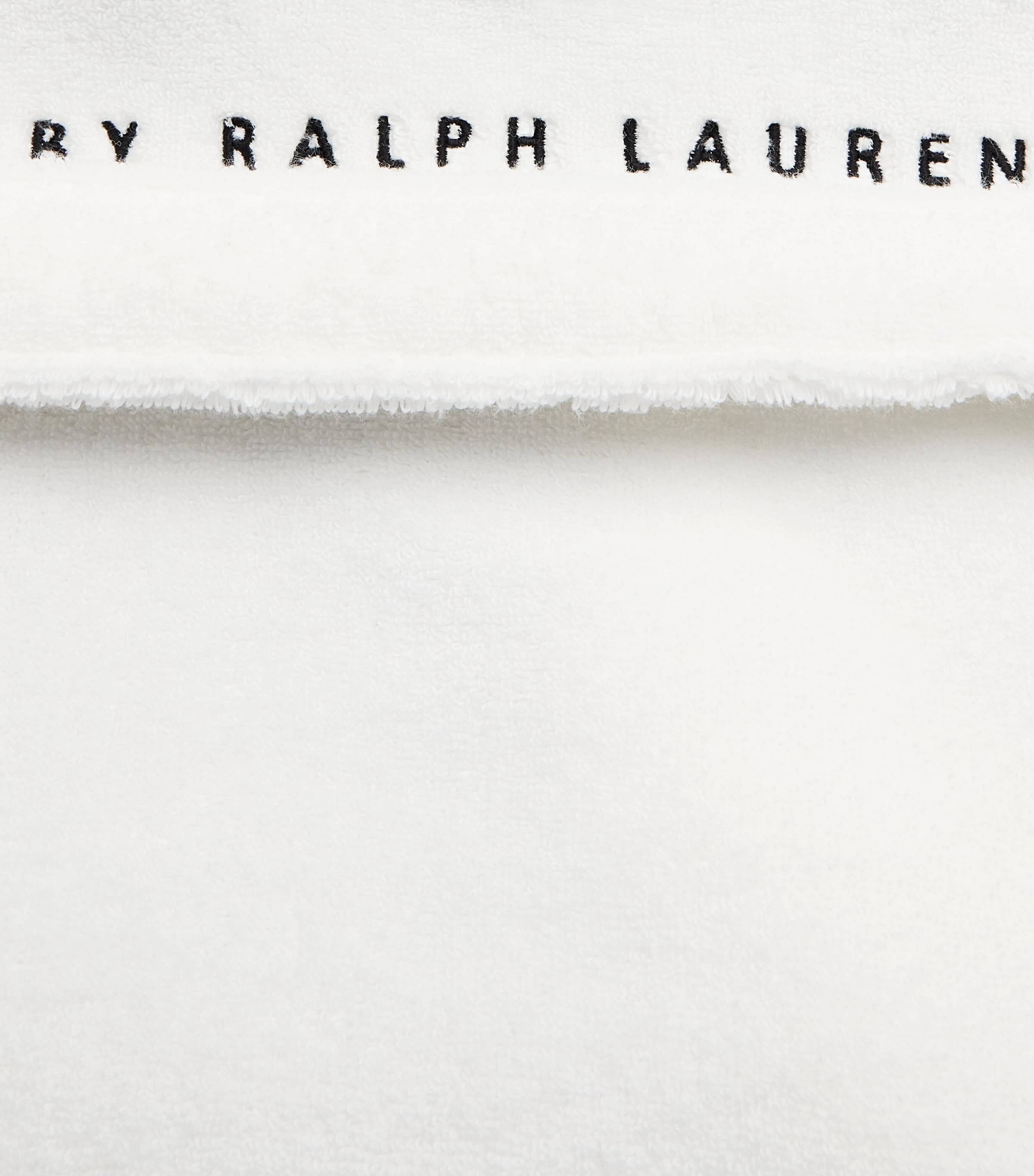 Cotton Terry Polo Bear Robe WHITE Image 5