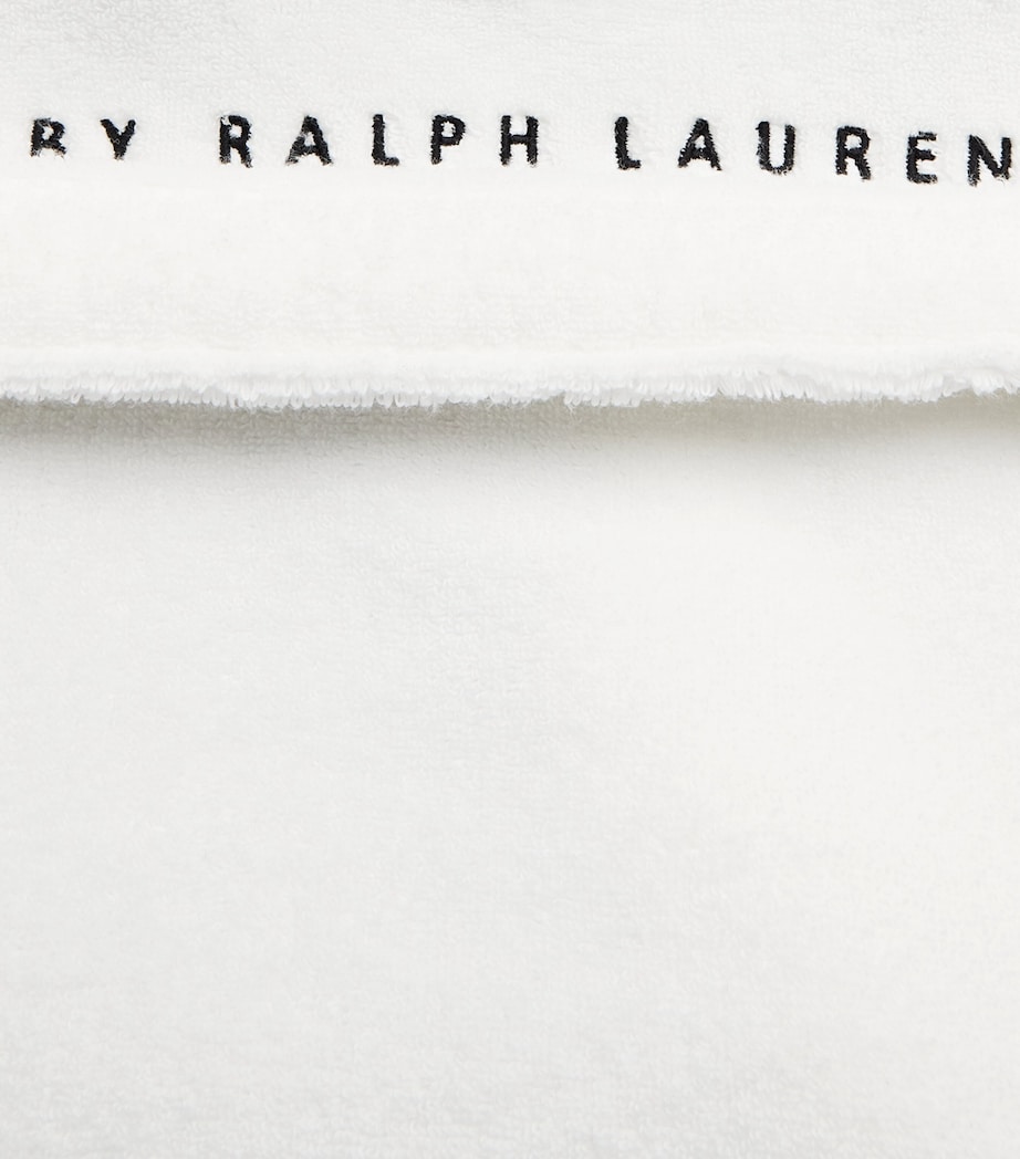 Cotton Terry Polo Bear Robe WHITE Image 5