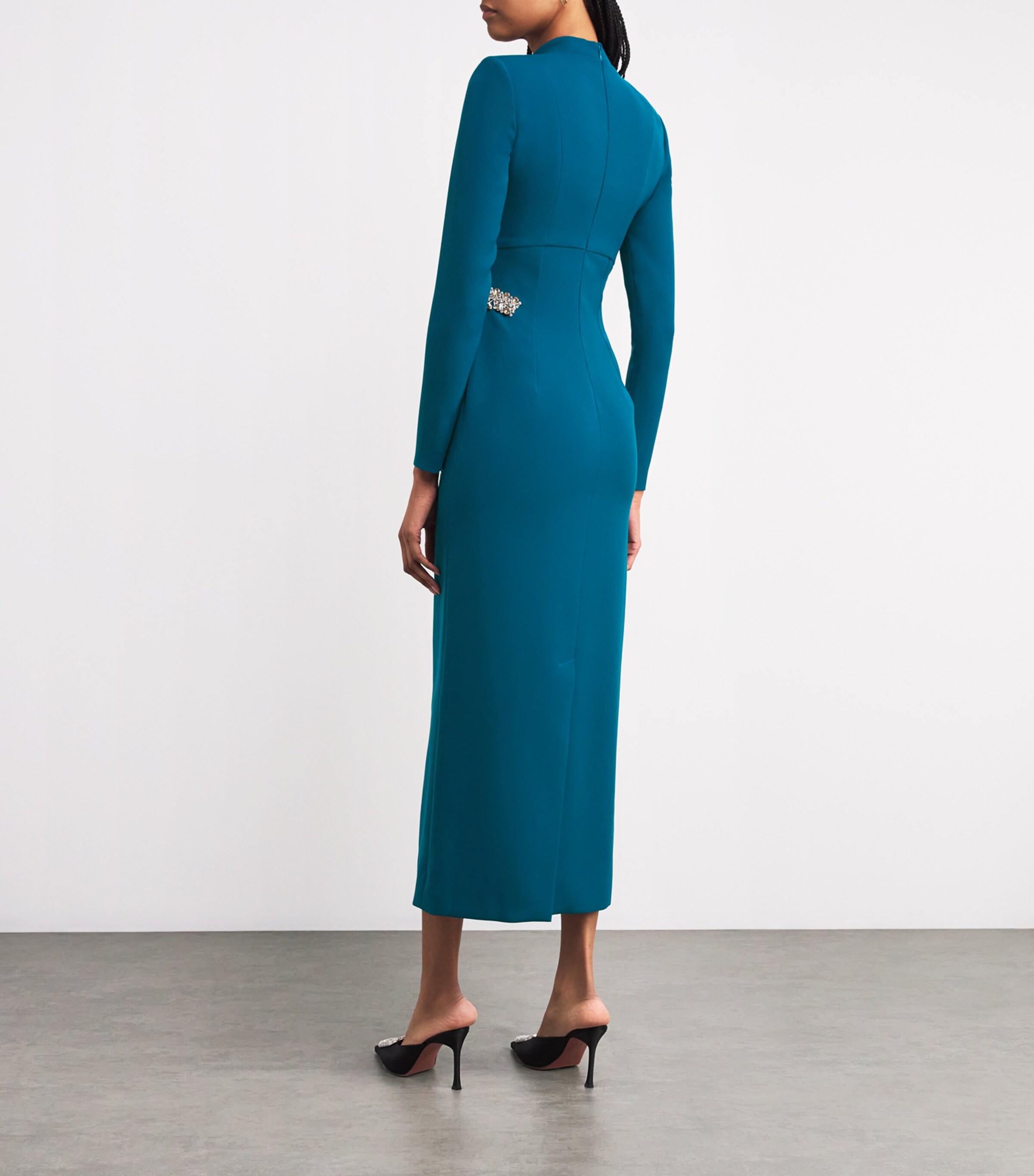 knee length dresses for ladies Ramy Brook Sabina Midi Dress - Black