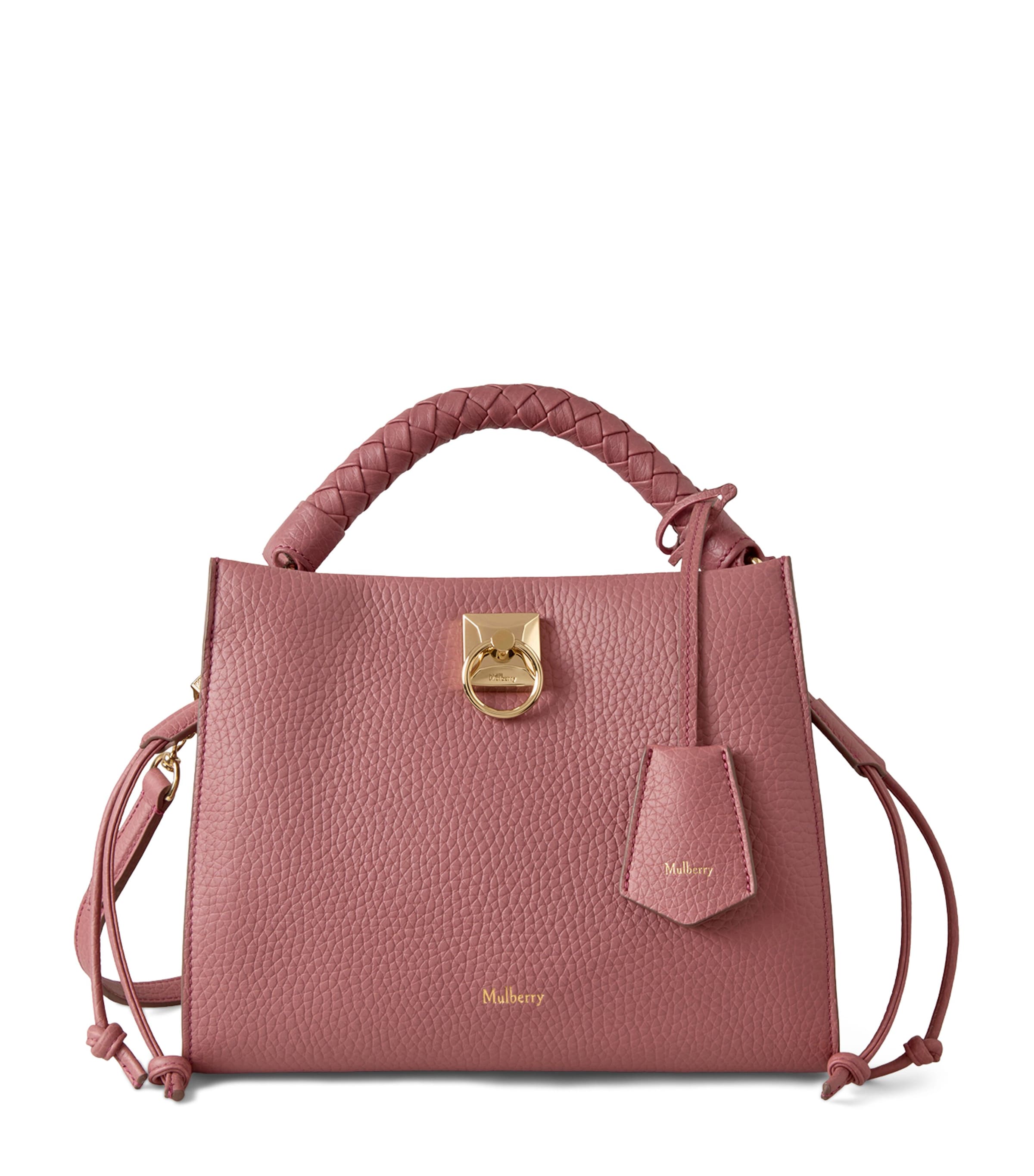 Mulberry Small Leather Iris Shoulder Bag Pink Scrumpy Image 1