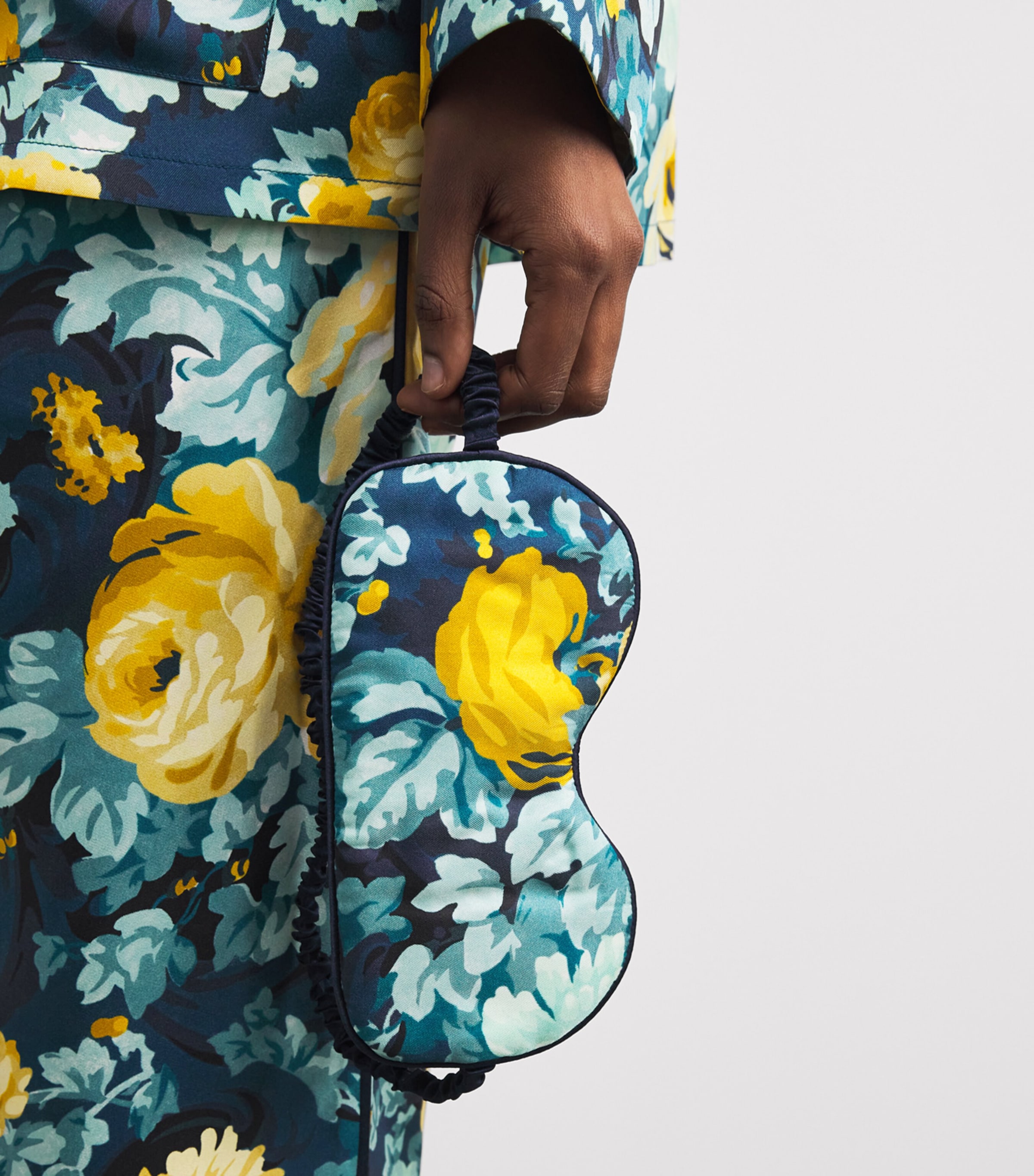 Silk Floral Audrey Eye Mask NOCTURNE Image 2