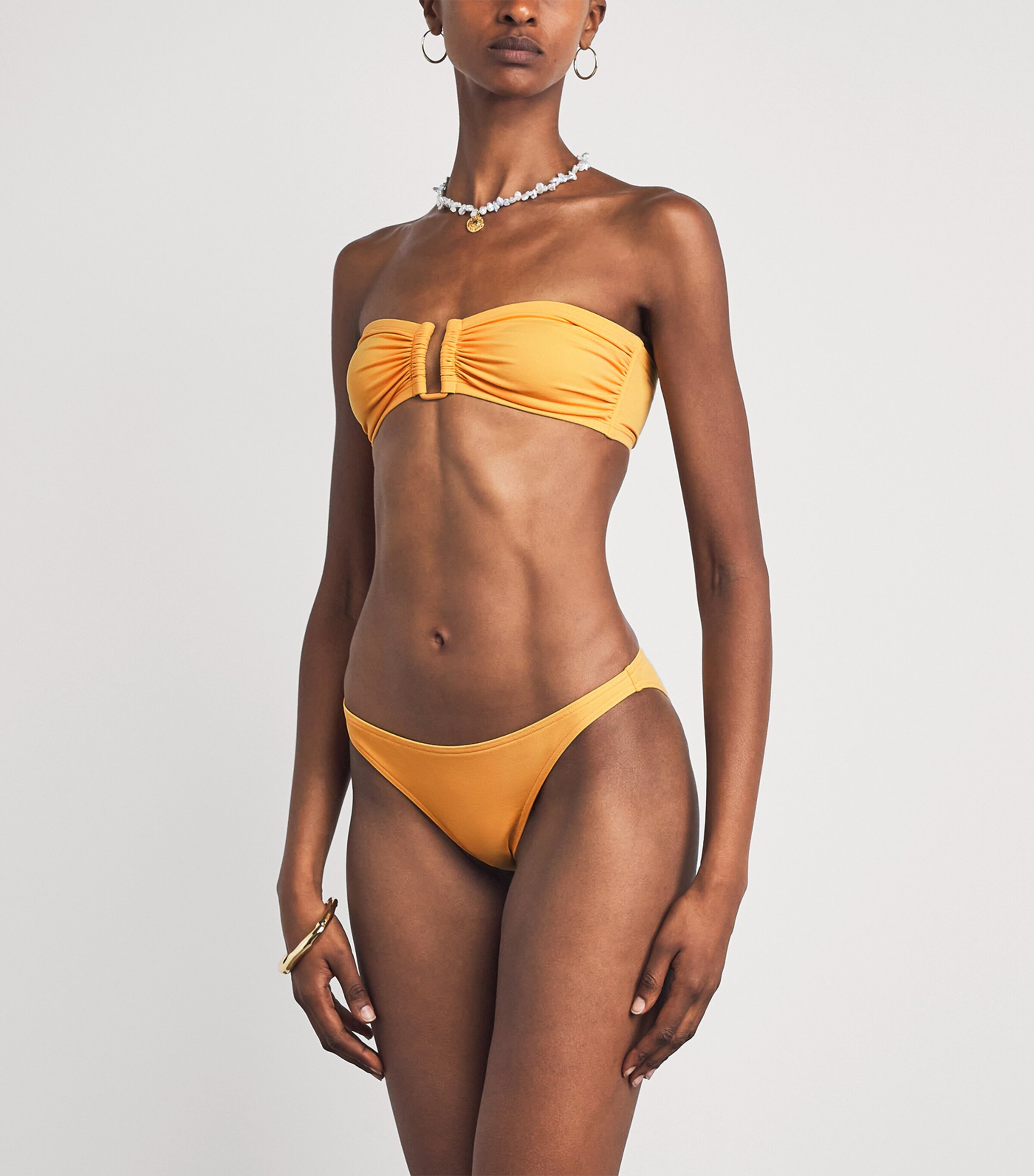 Eres Womens Show Bandeau Bikini Top Raphia Image 2
