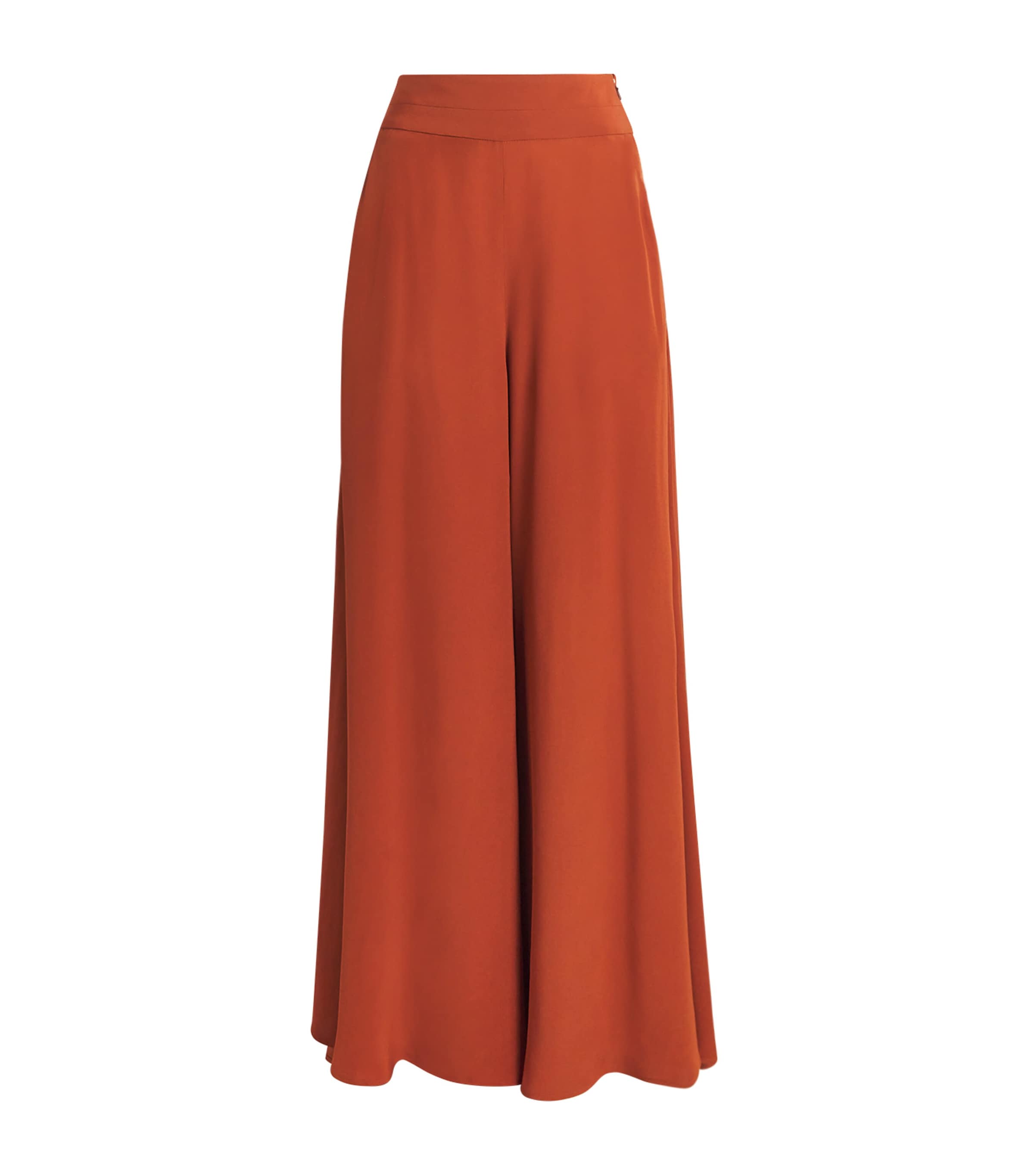 Palmer Harding Crepe Wide-leg Clarity Trousers In Red