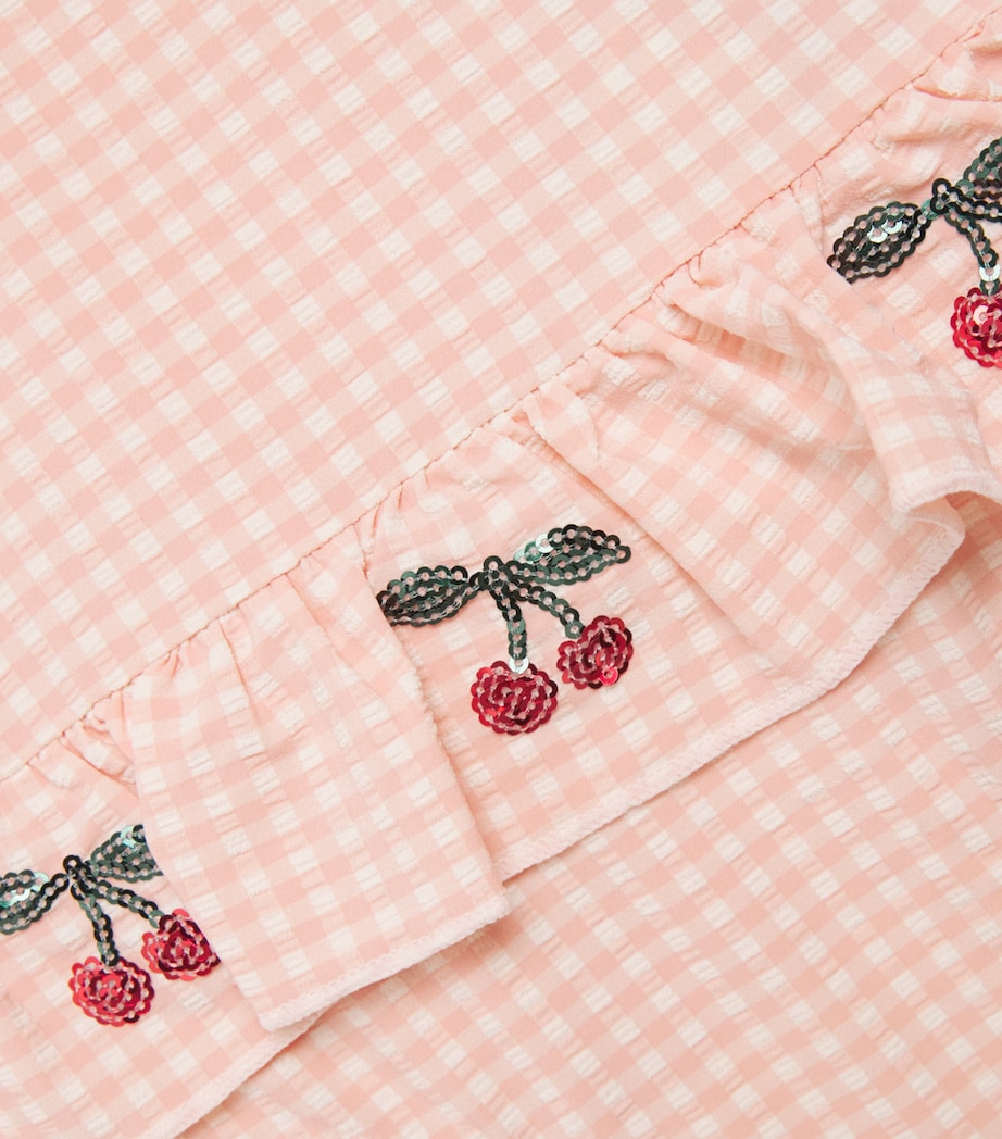 KONGES SLOJD Check Etta Swimsuit (6 Months-10 Years) Mellow Rose Image 3