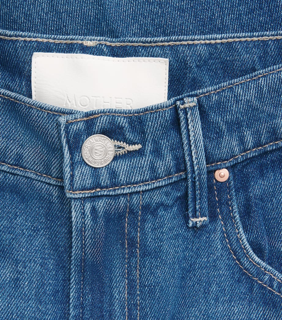 MOTHER Womens The Lasso Sneak Barrel Jeans Breaking New Ground Image 6