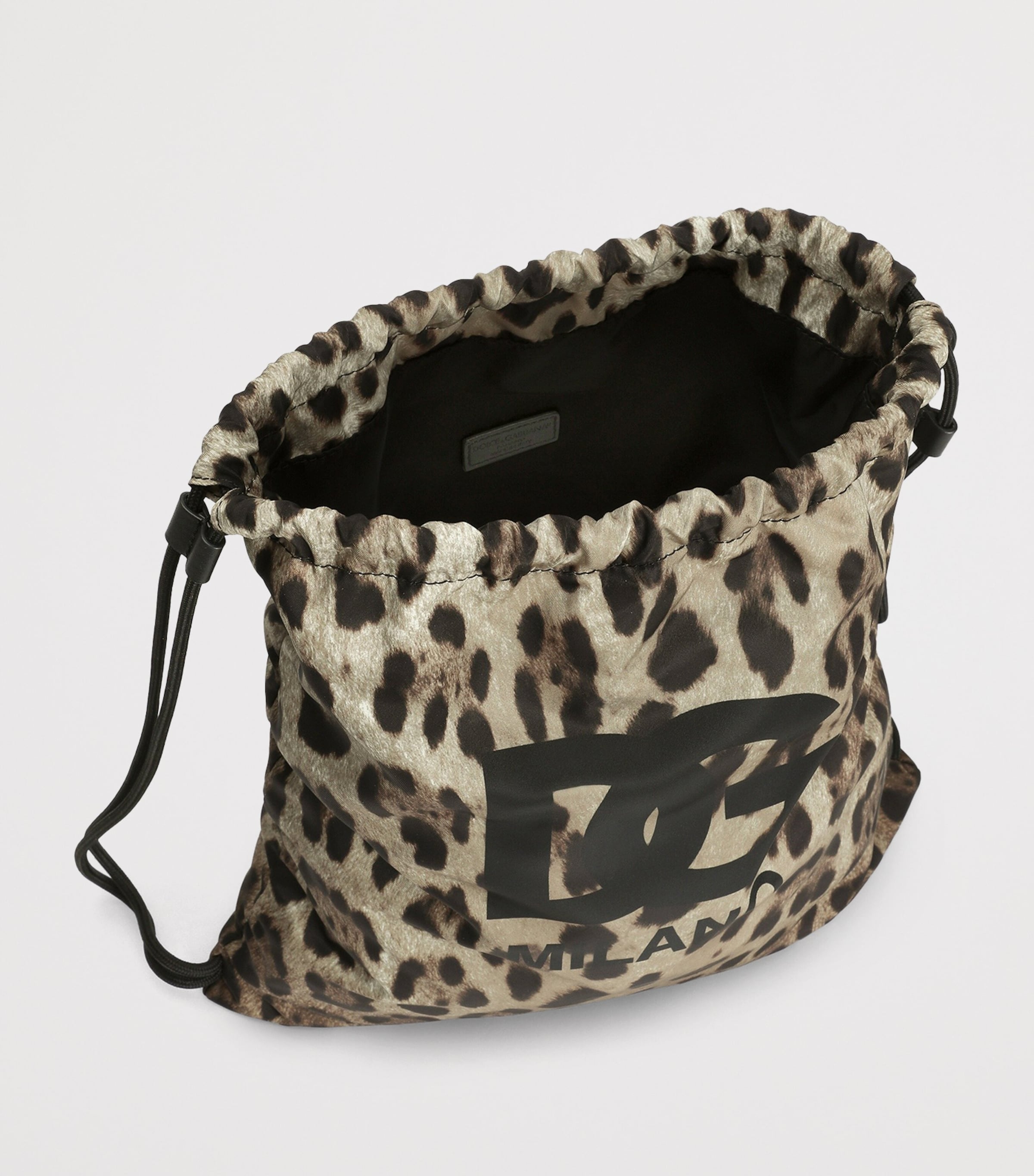 Dolce&Gabbana Kids Leopard Print Drawstring Backpack M Image 3
