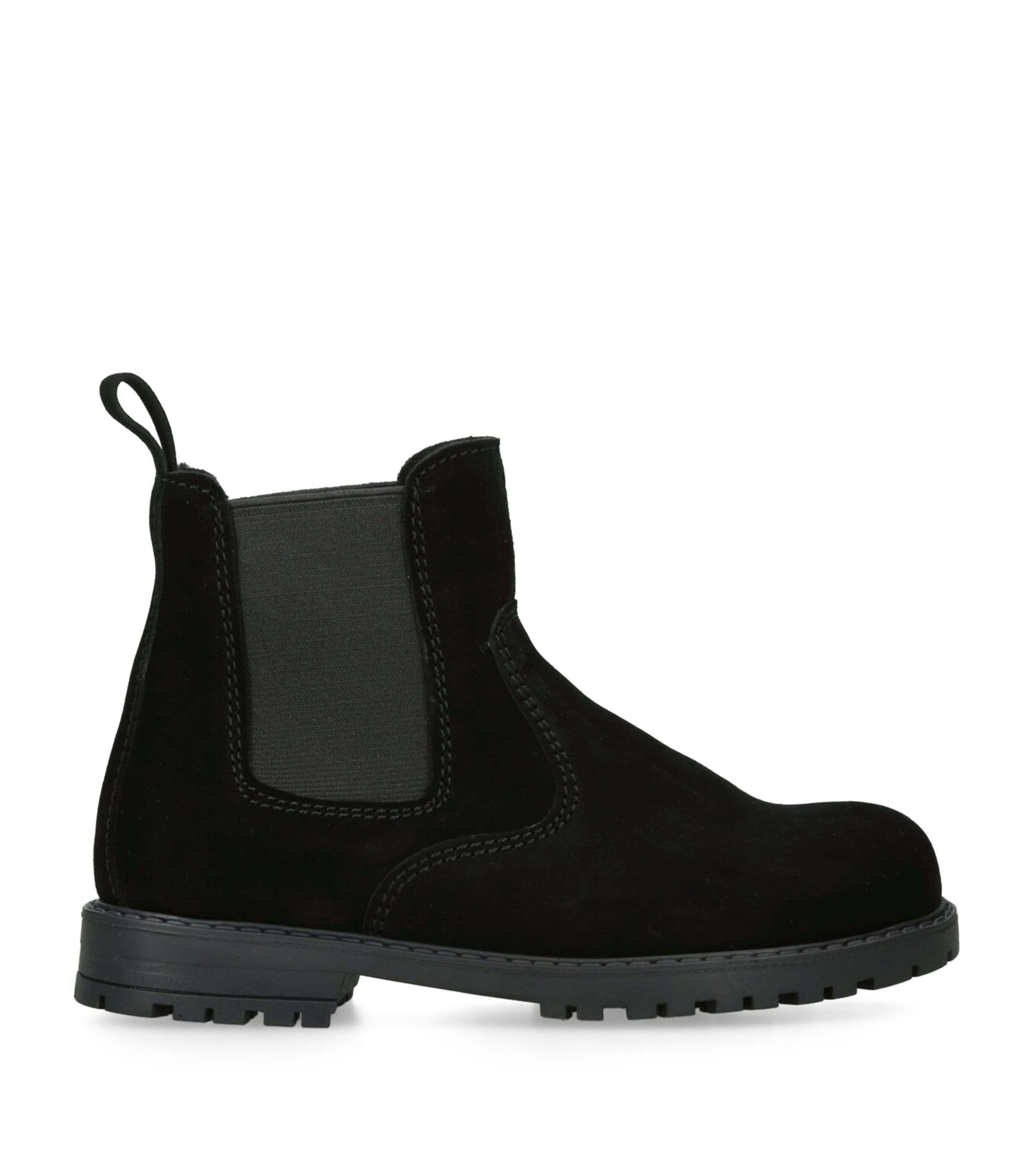 Papouelli Suede Oscar Boots In Black