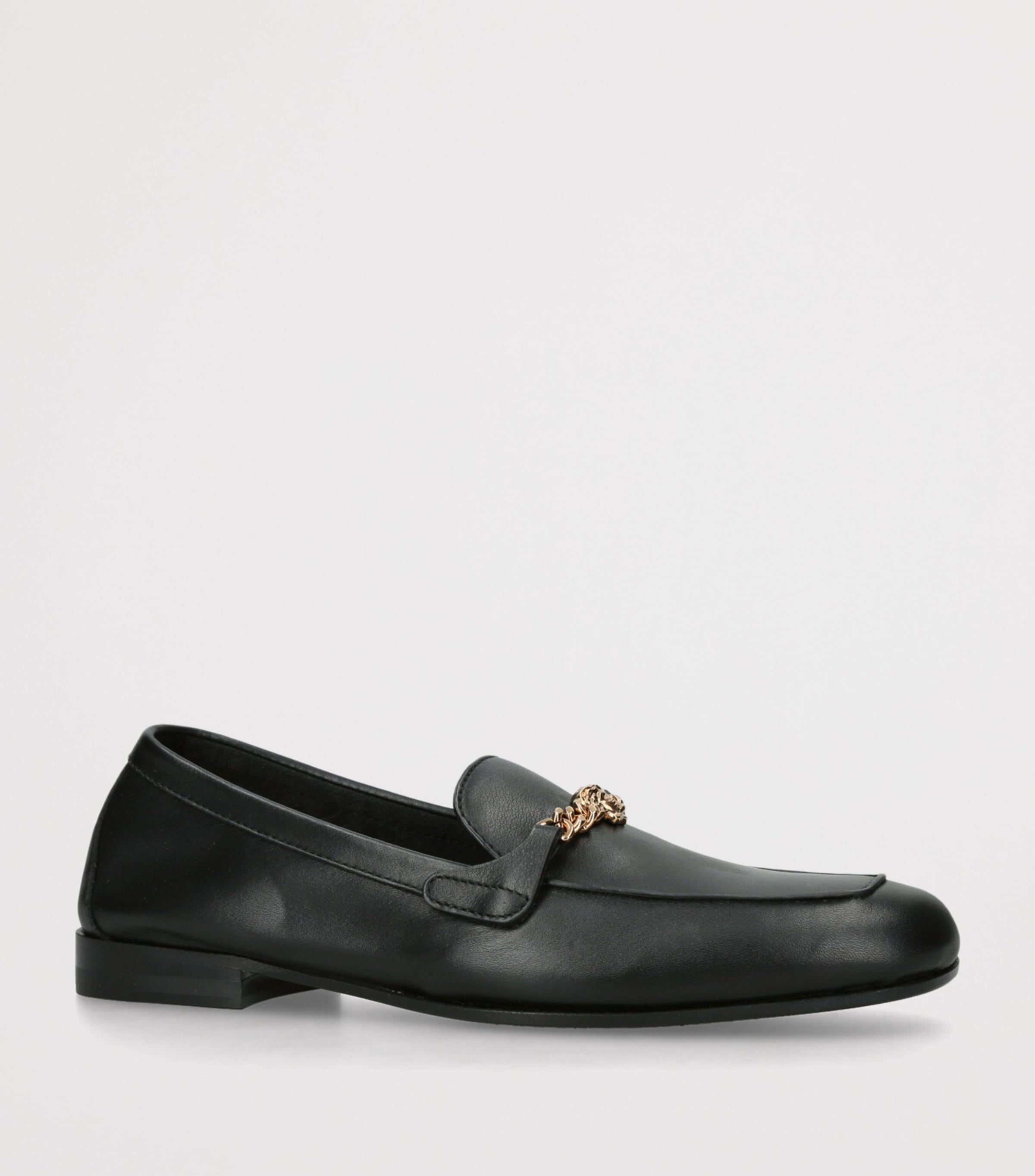 Calfskin Medusa Loafers BLACK Image 3