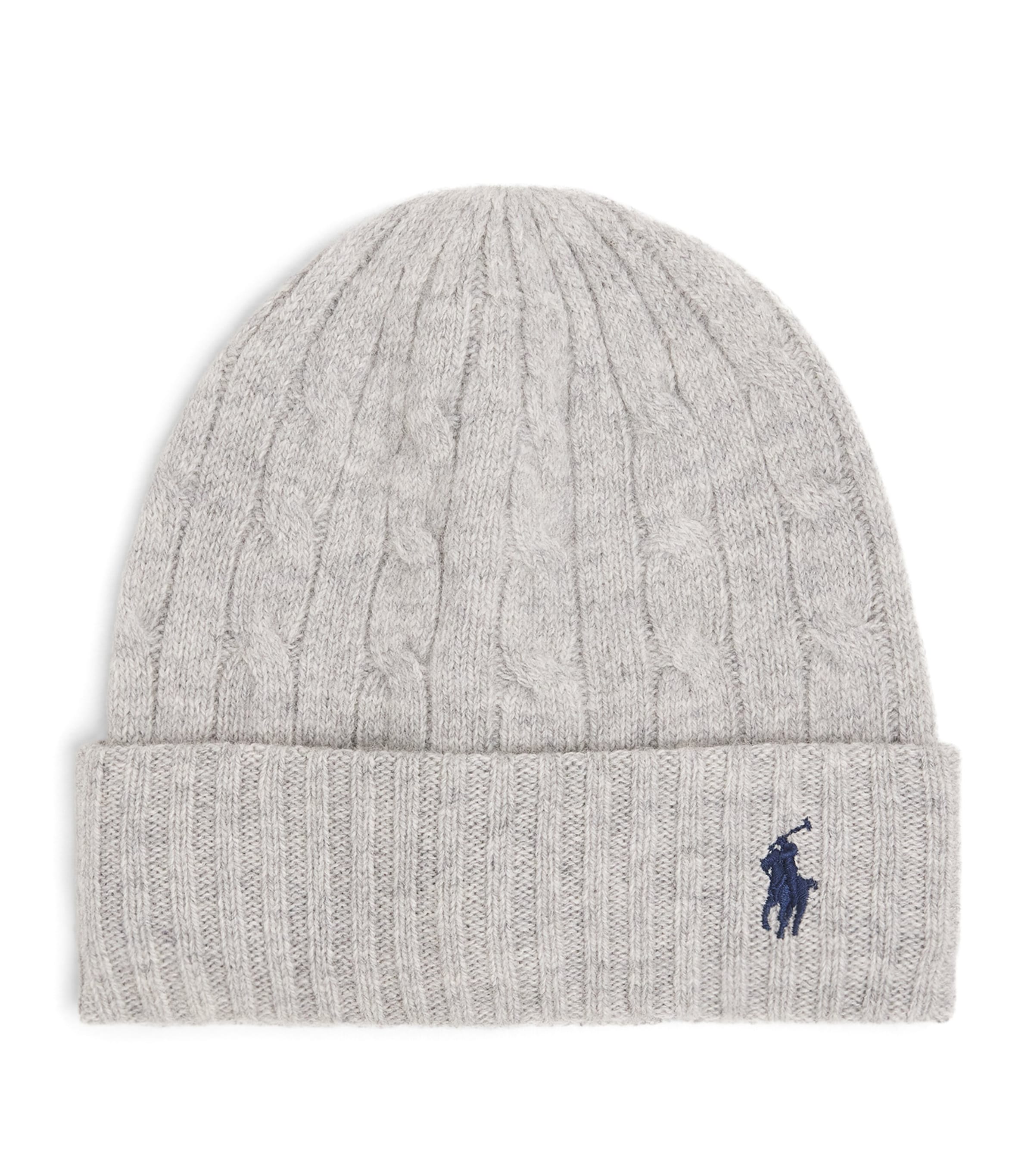 Polo Ralph Lauren Wool-cashmere Beanie In Grey