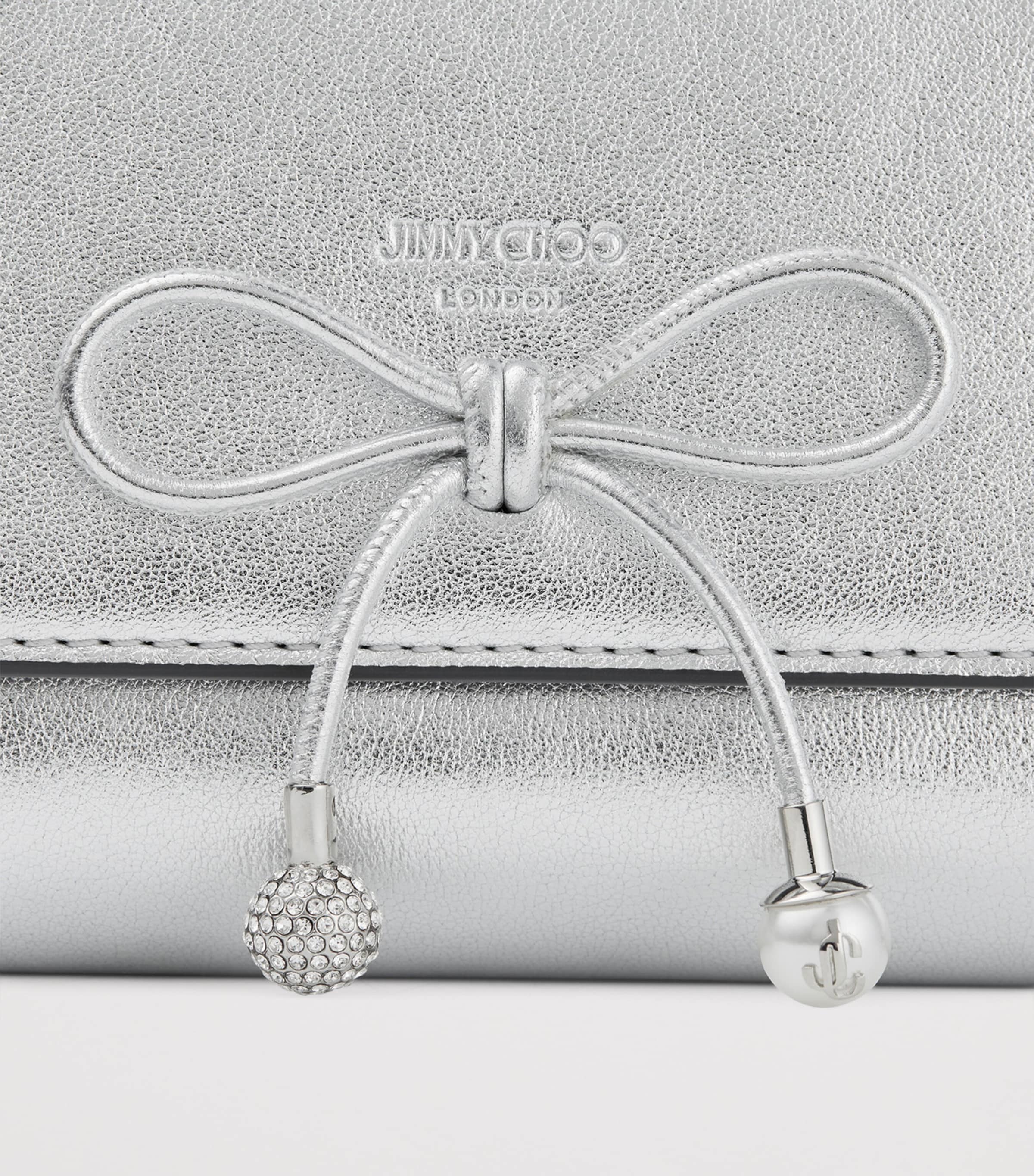 Metallic Leather Marinda Wallet SILVER/SILVER Image 3