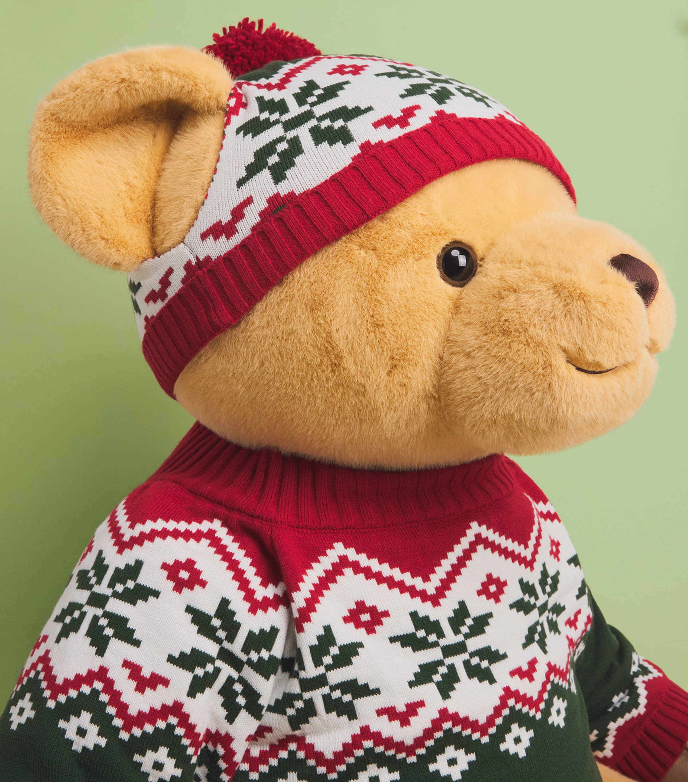 Harrods Christmas Bear 2026 Henry (91.5cm) Green Image 3