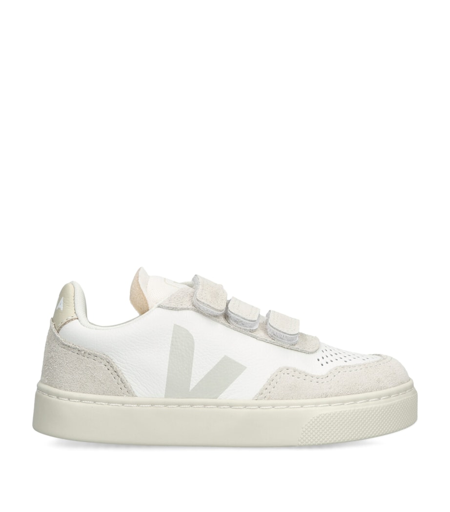 Leather-Suede V-90 Sneakers WHITE Image 1
