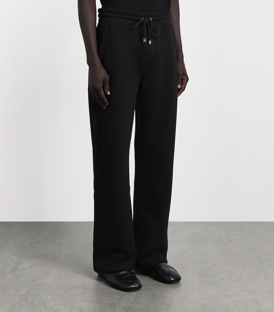 AMIRI Mens Cotton Relaxed Logo Sweatpants Black Image 4