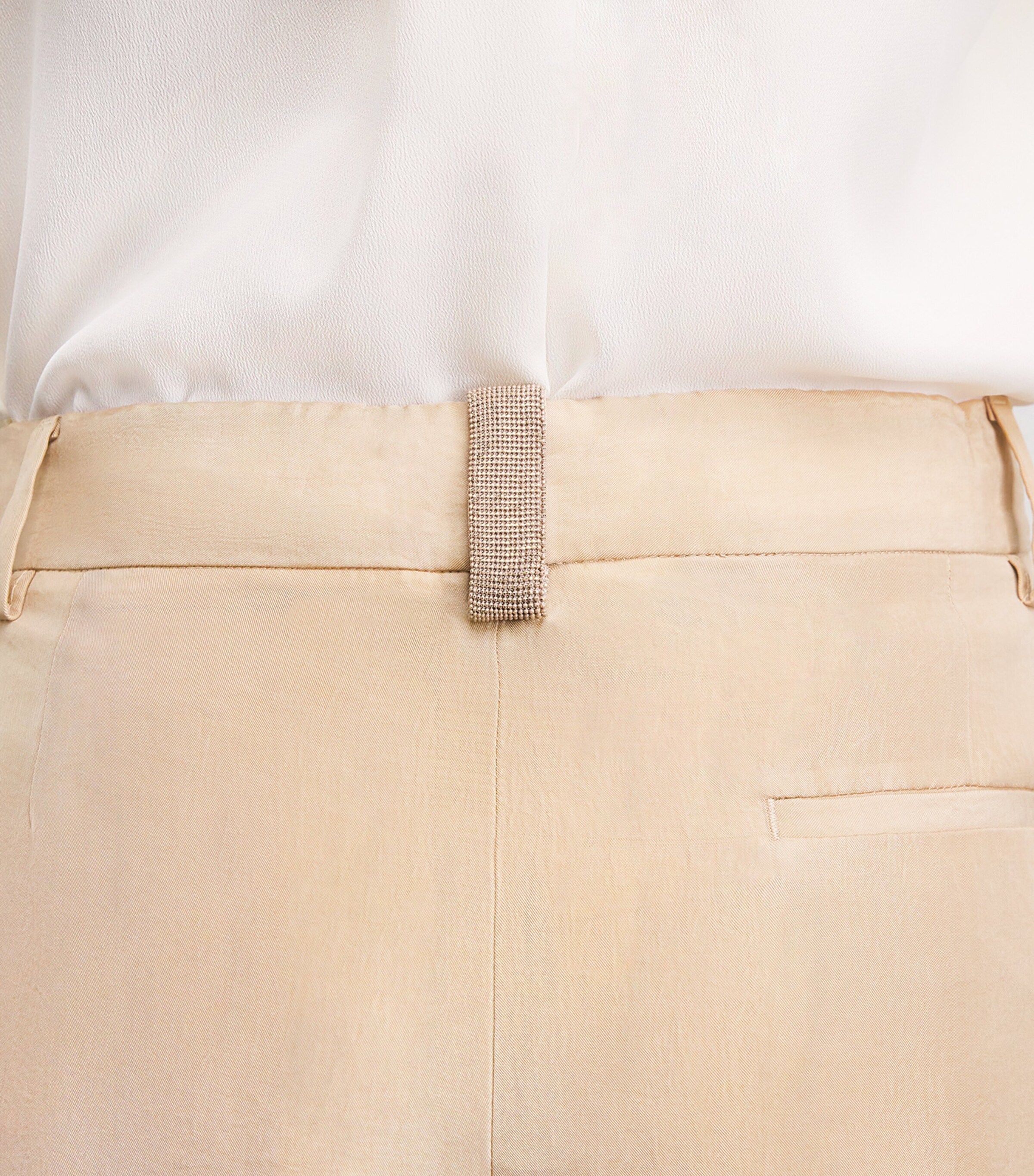 Fabiana Filippi Womens Pleated Wide-Leg Chinos Acero Image 3
