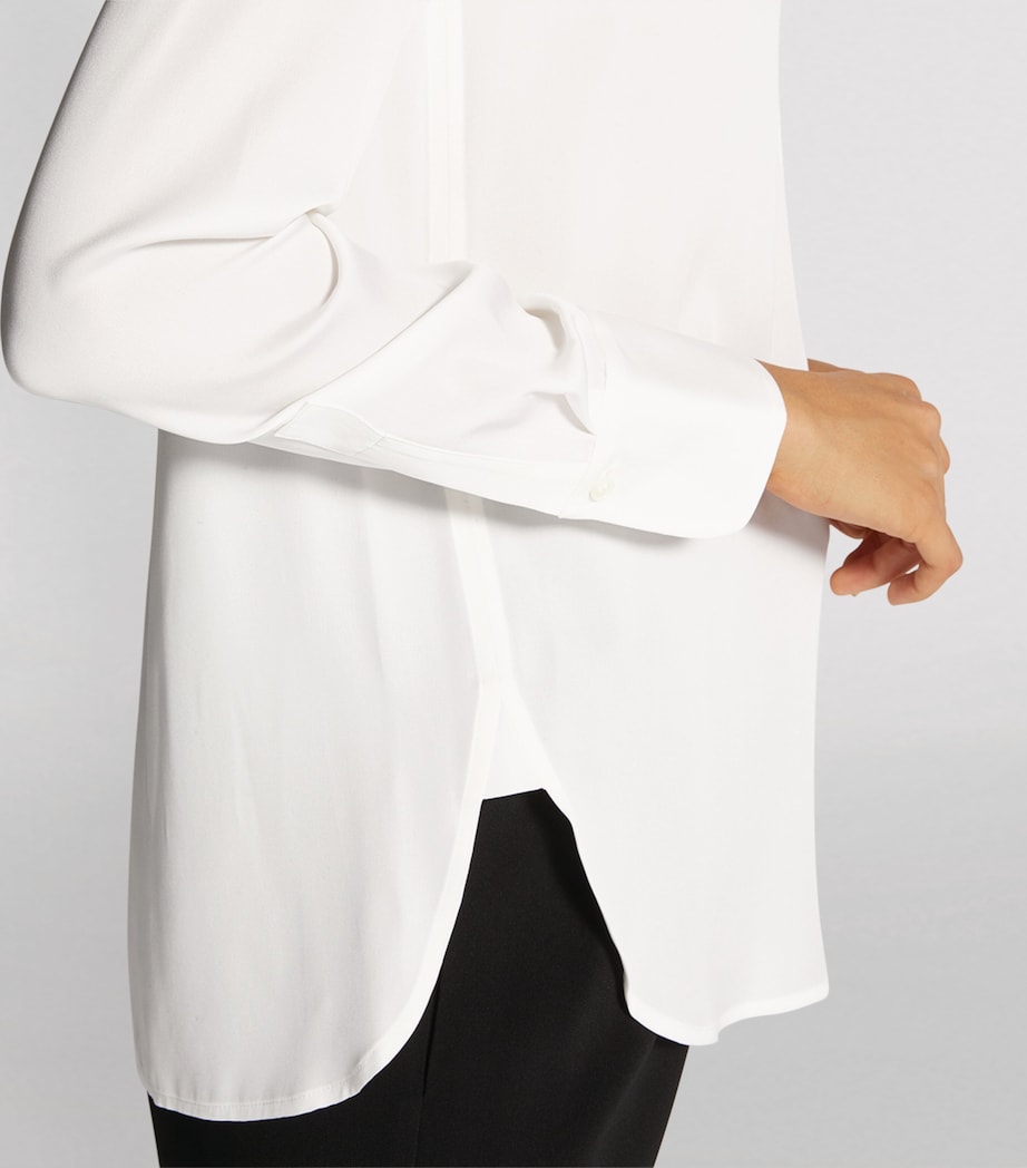 Silk-Blend Slim Shirt 137OWT Image 2