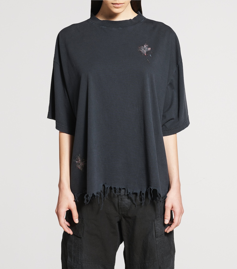 Distressed Oversized T-Shirt 1041 Image 2
