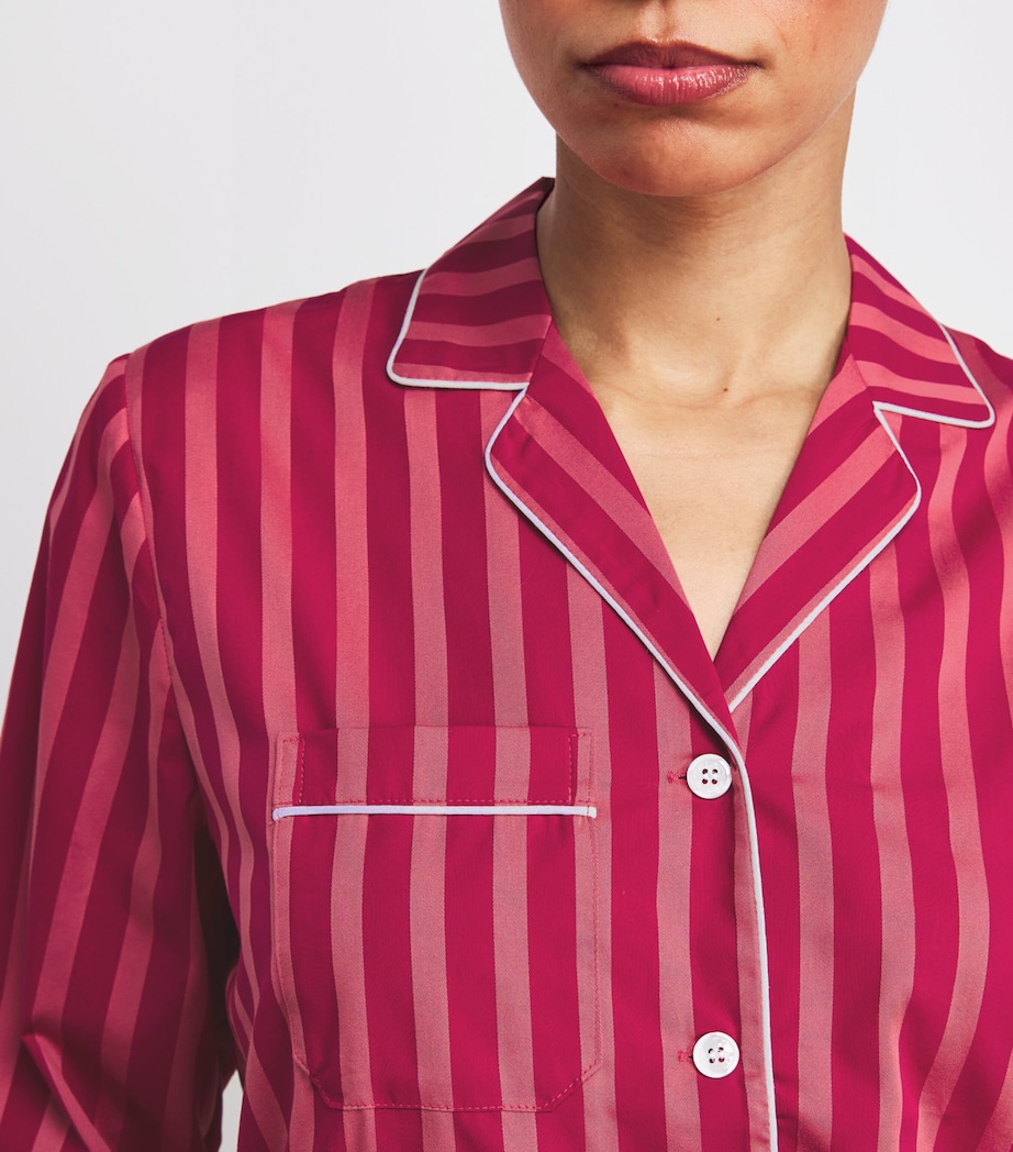 Cotton Stripe Pyjama Set PINK Image 6