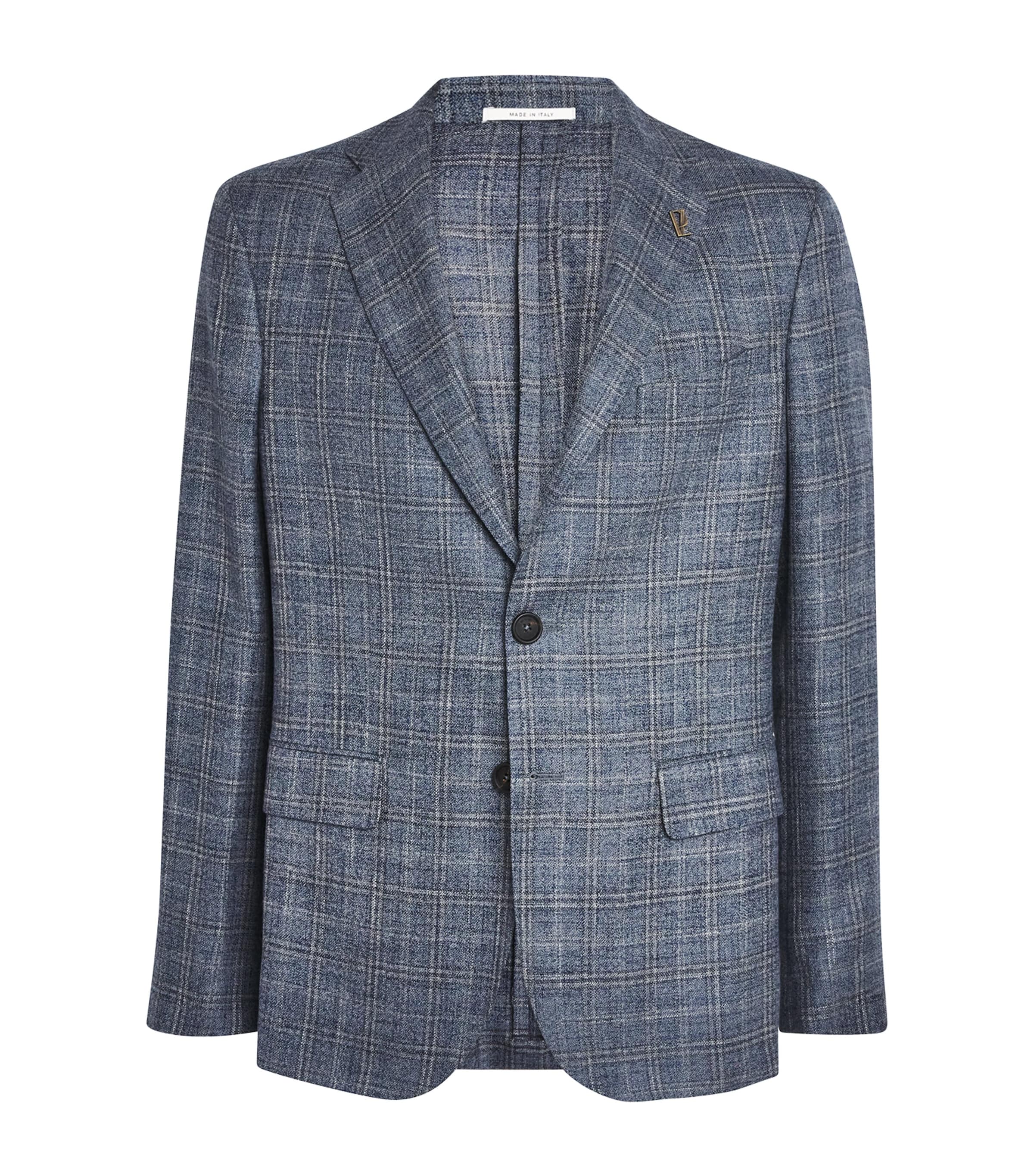 Pal Zileri Wool-blend Blazer In Blue