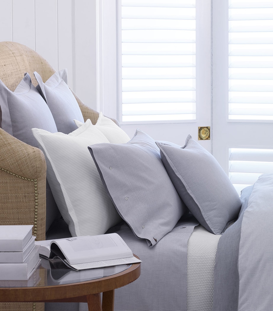 Oxford Blue Super King Flat Sheet (270cm x 310cm) BLUE Image 1