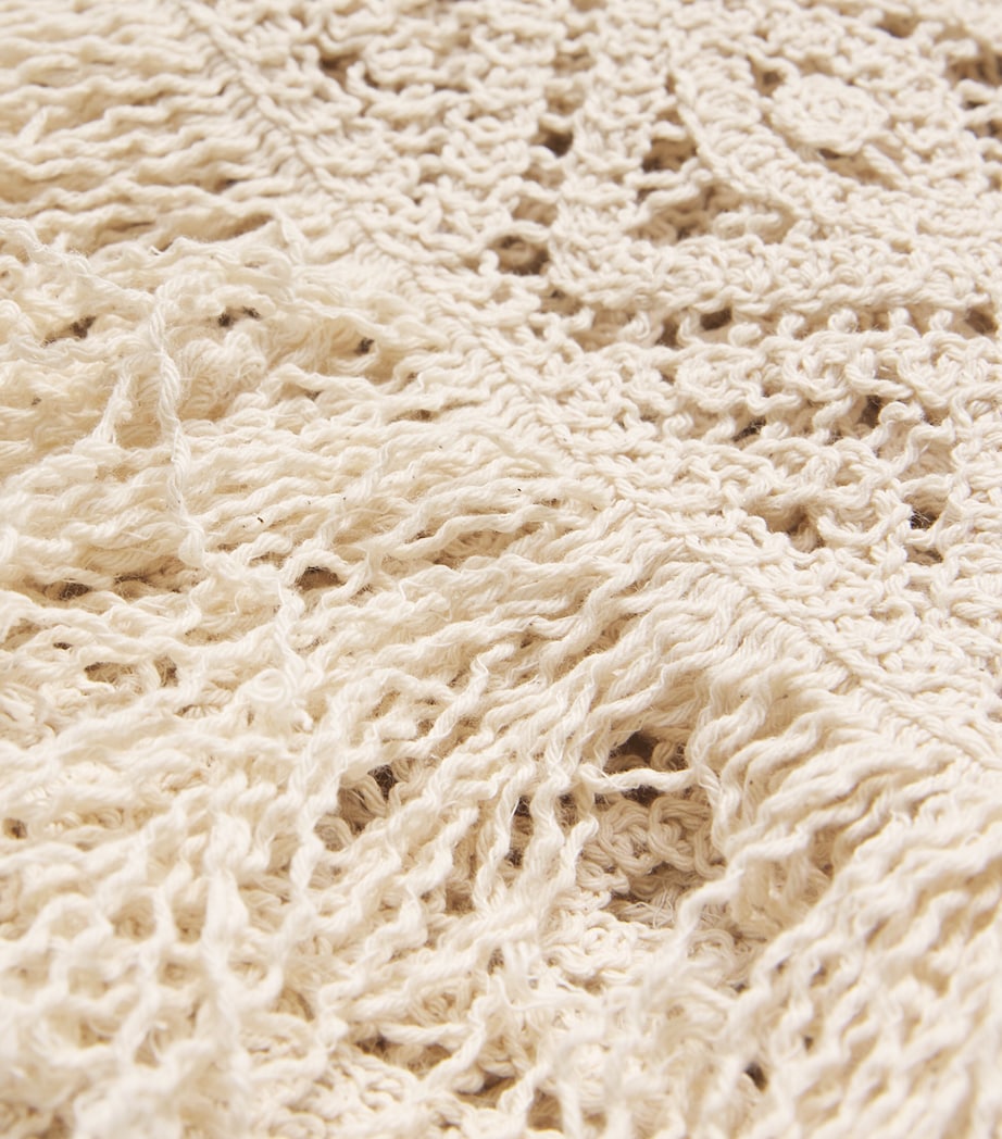 La Doublej Womens Crochet Lacey Shirt Plaza Macrame Image 5