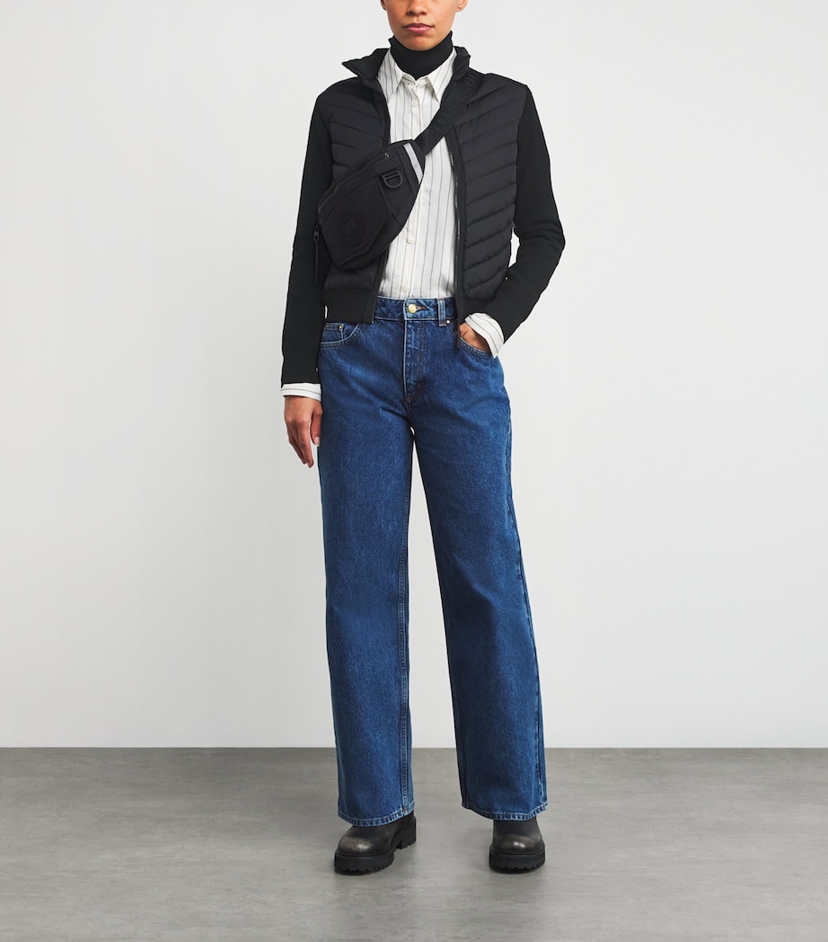 Down-Merino Wool Hybridge Hybrid Jacket 9061BLACK - NOIR Image 2