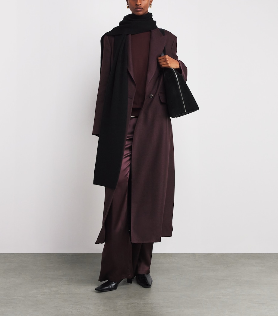 Wool-Blend Double-Breasted Duster Coat MOSTO Image 2