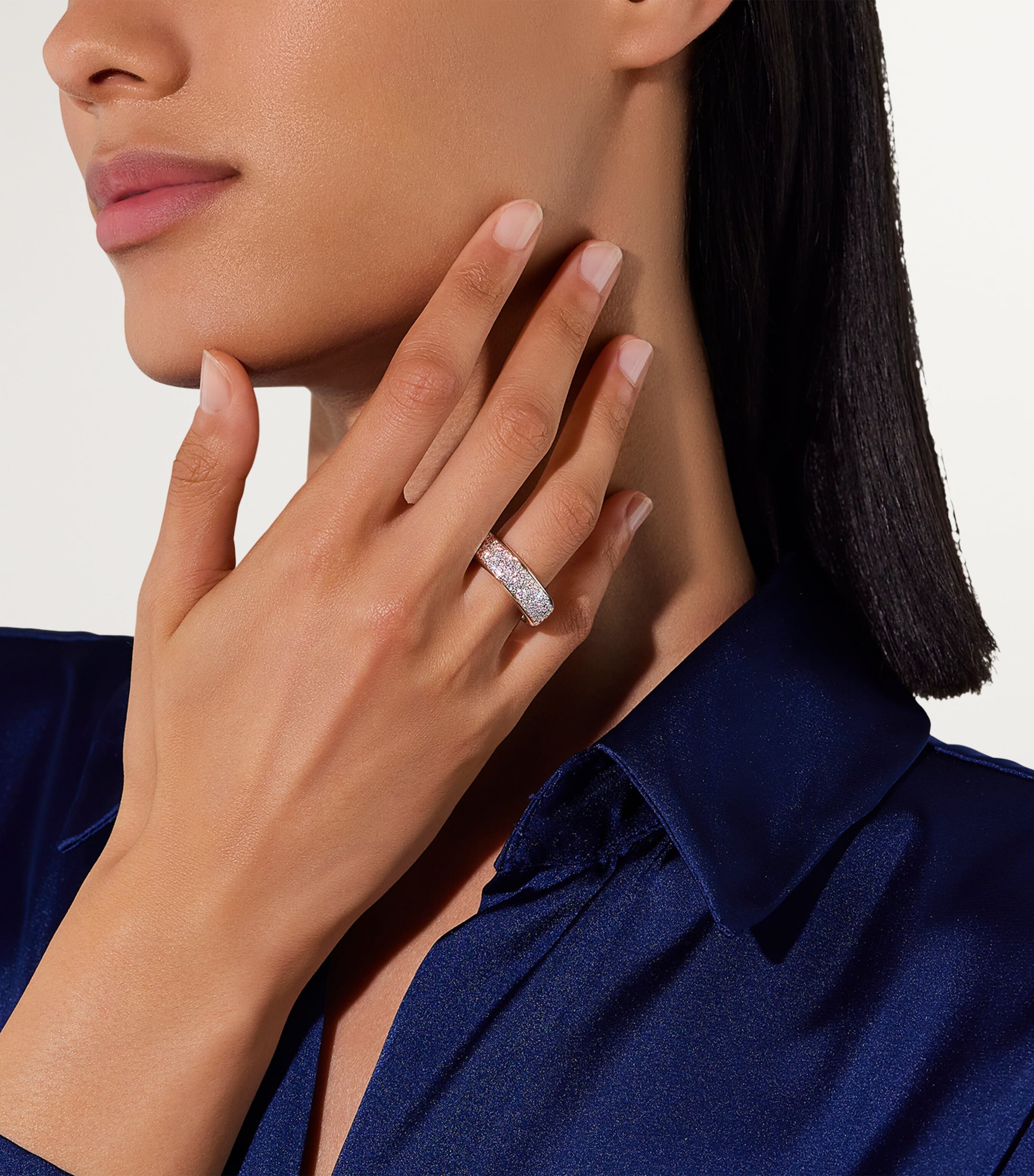 Rose Gold and Diamond Iconica Ring DB000 Image 3