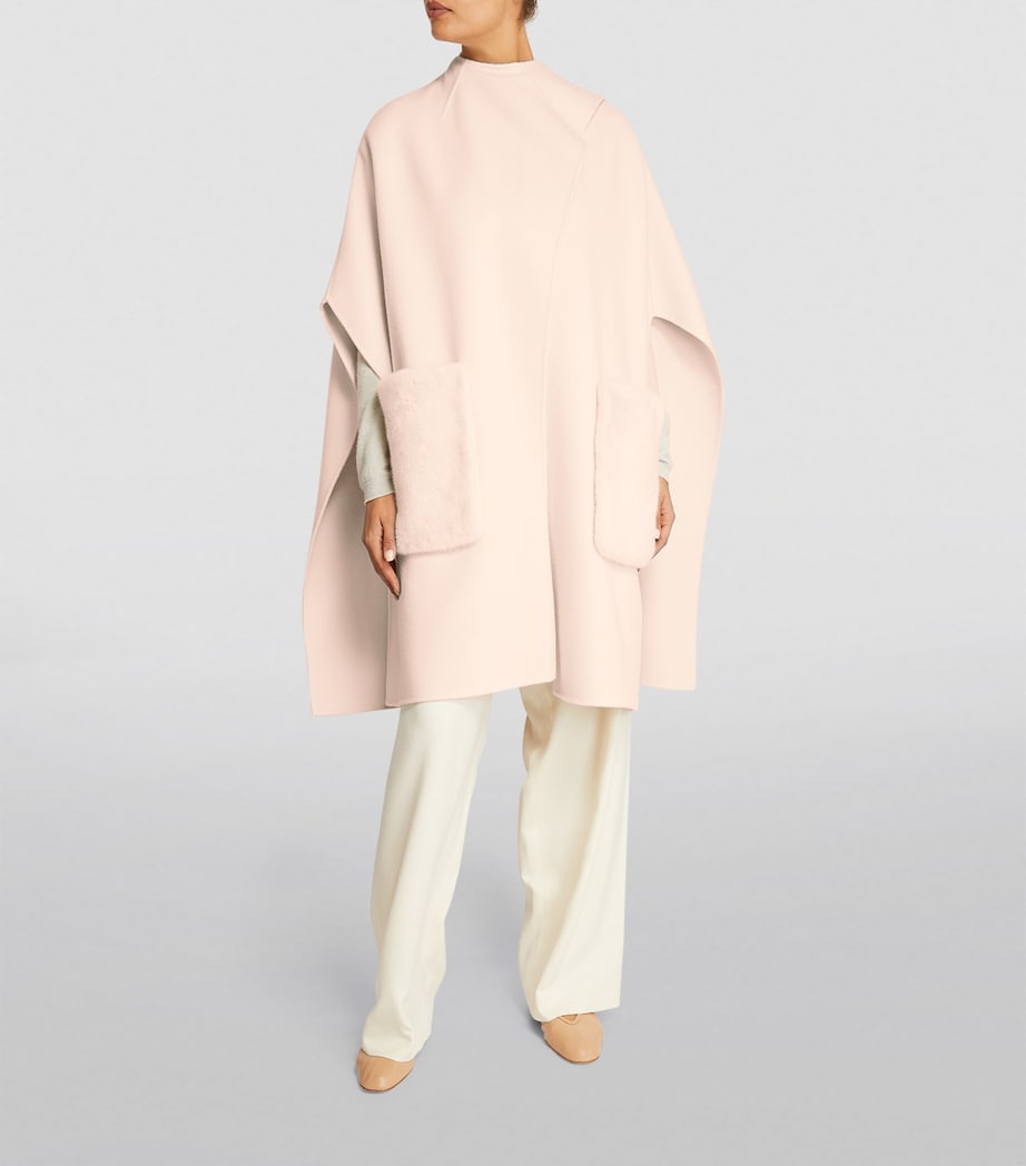 Mink-Pocket Cape A2154 Image 3