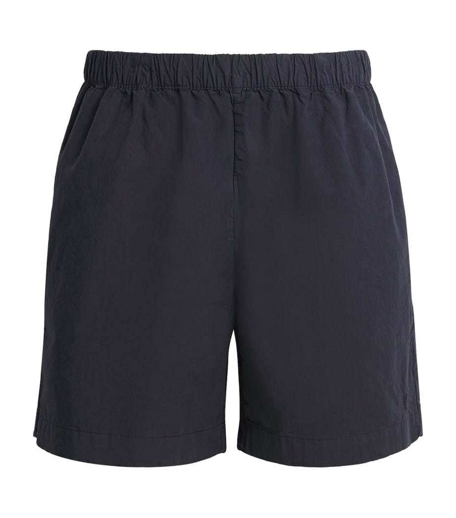 Cotton-Lyocell Drawstring Shorts DARK NAVY Image 1