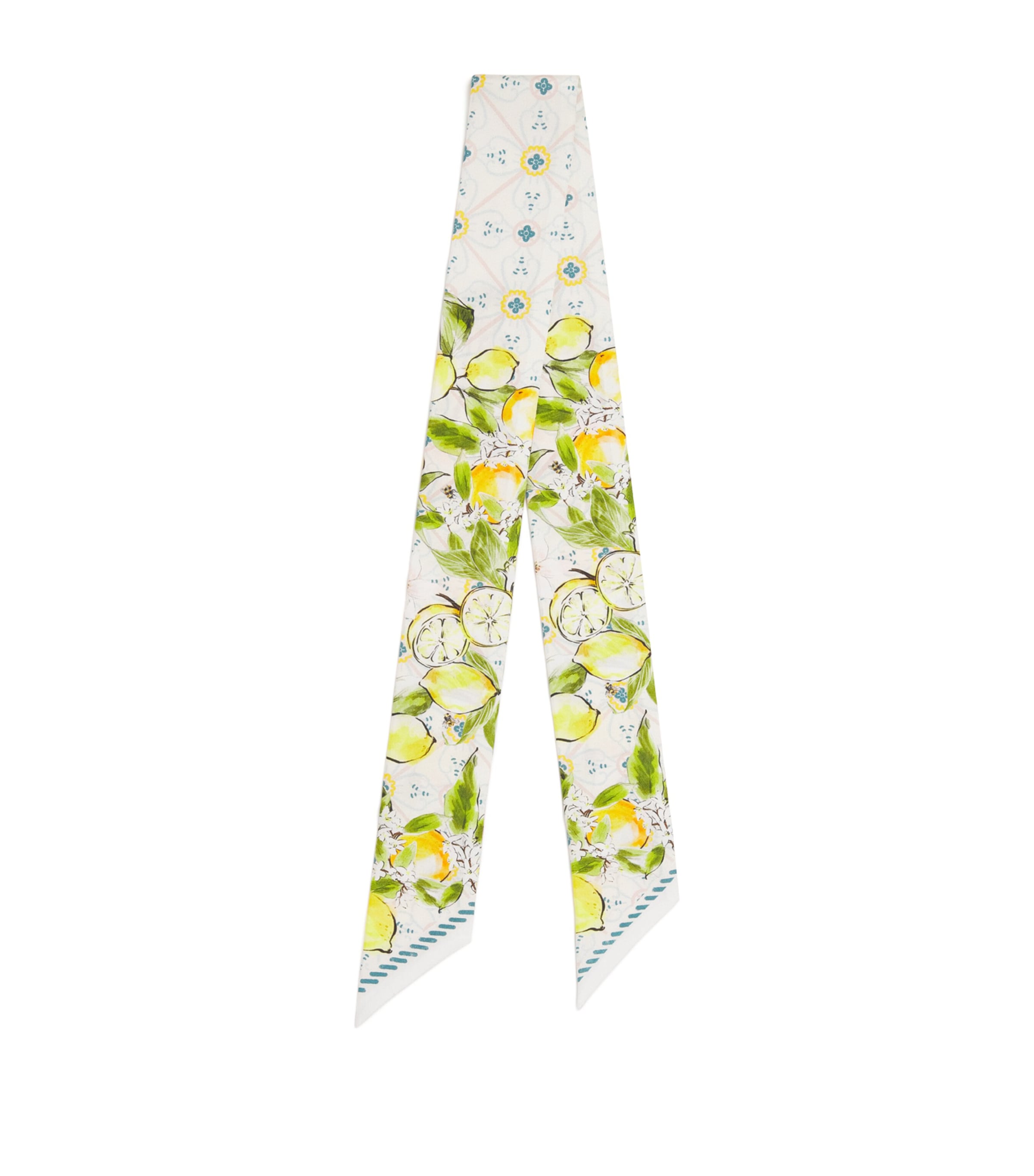 Silk High Summer Twilly Scarf YELLOW Image 1