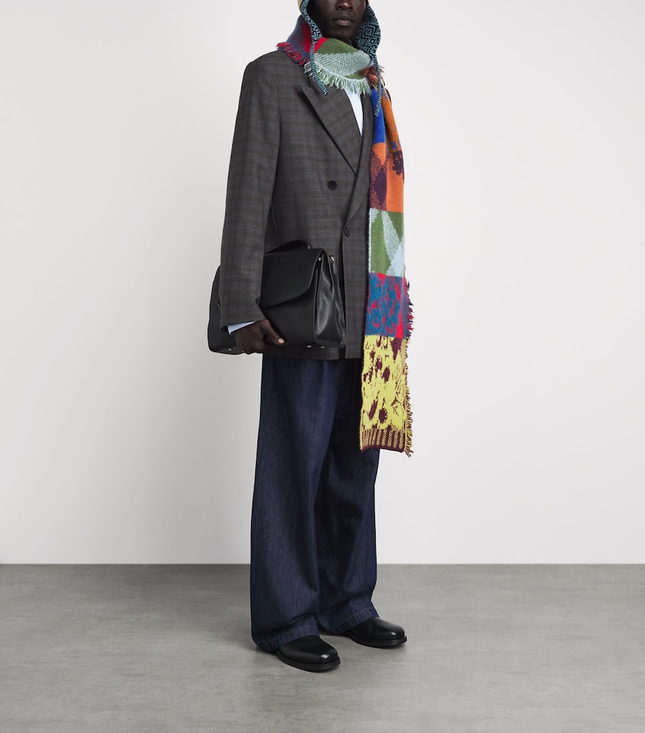 DRIES VAN NOTEN Mens Pleated Penning Wide-Leg Jeans Image 2