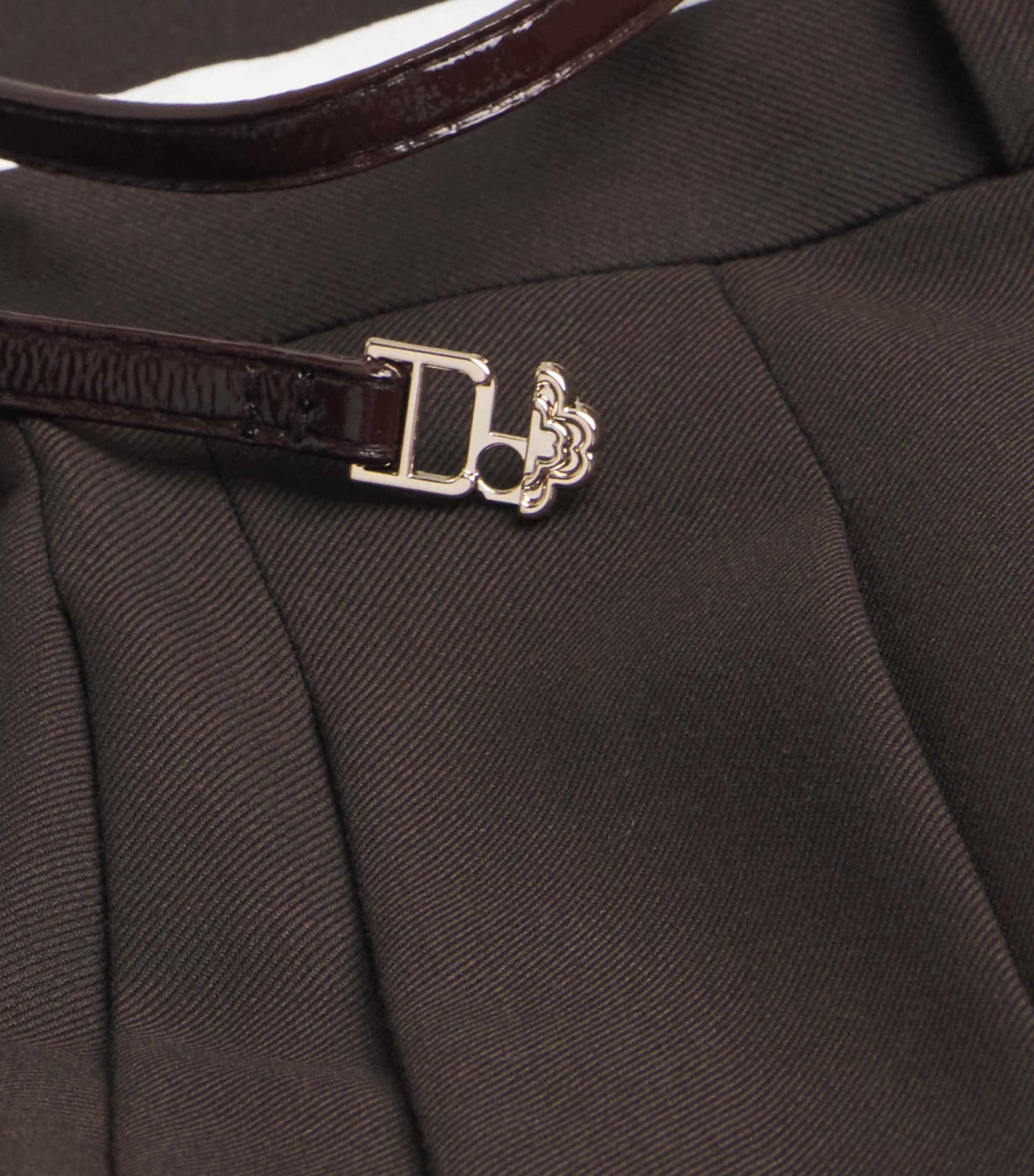 Pleated Mini Skort BROWN Image 5