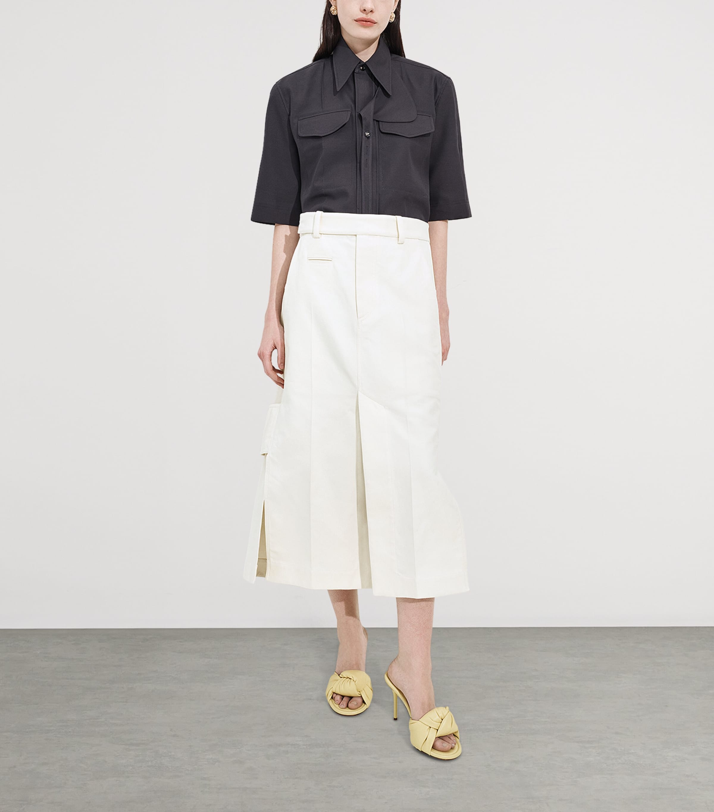 Bottega Veneta Leather Knot Mules 90 Image 2