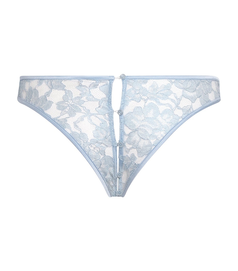 Kiki de Montparnasse Womens Lace Antoinette Button Briefs Glace Image 2