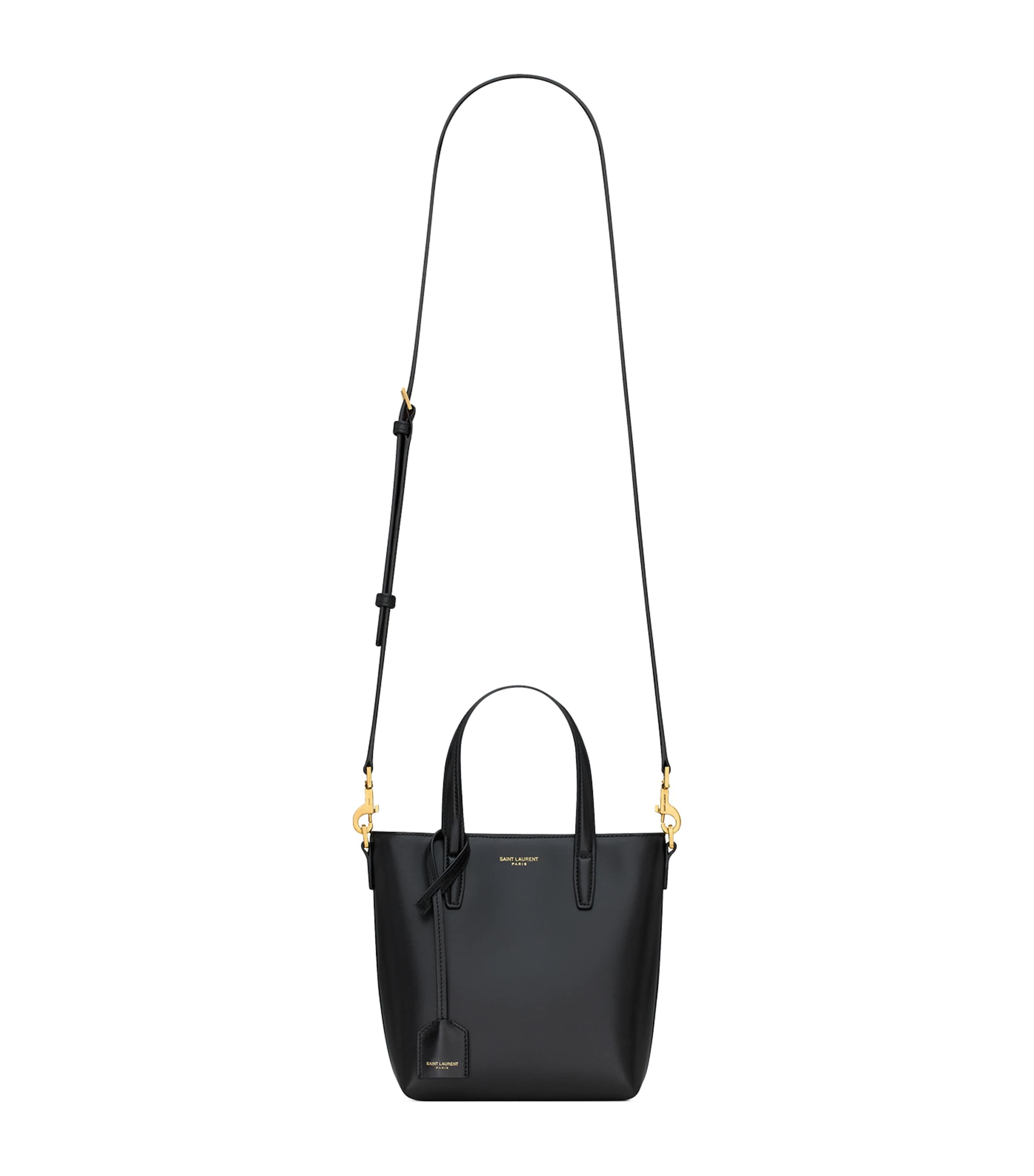 Saint Laurent Mini Leather Tote Bag Image 1