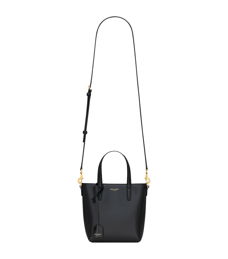 Saint Laurent Mini Leather Tote Bag Image 1