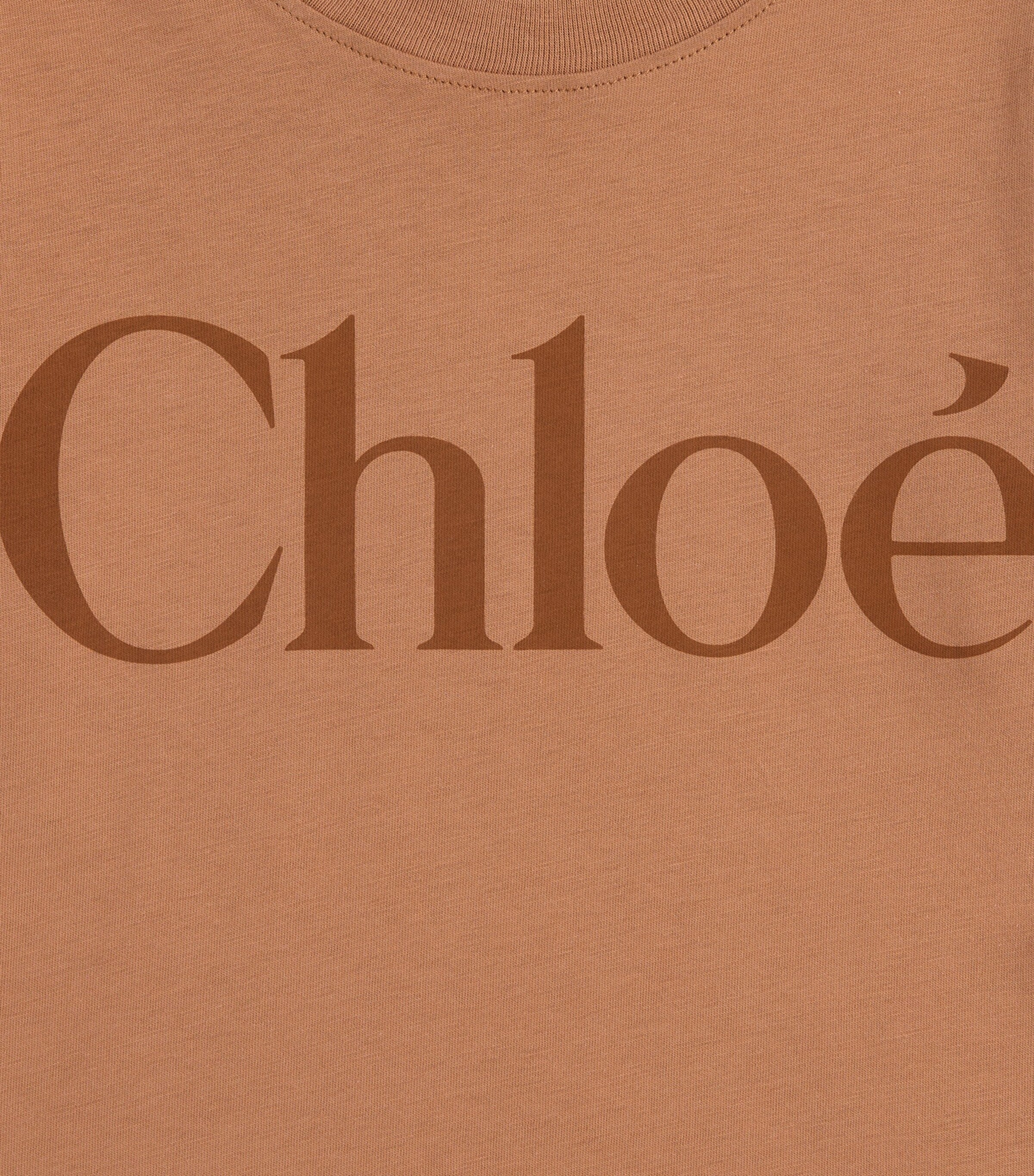 Chloé Kids Cotton Logo Long-Sleeve T-Shirt (4-14 Years) Thrush Image 2