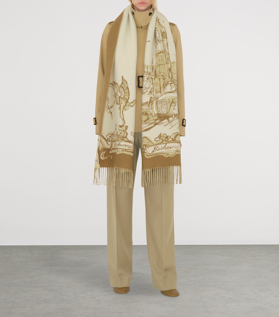 Cashmere Westminster Scarf HAY Image 4