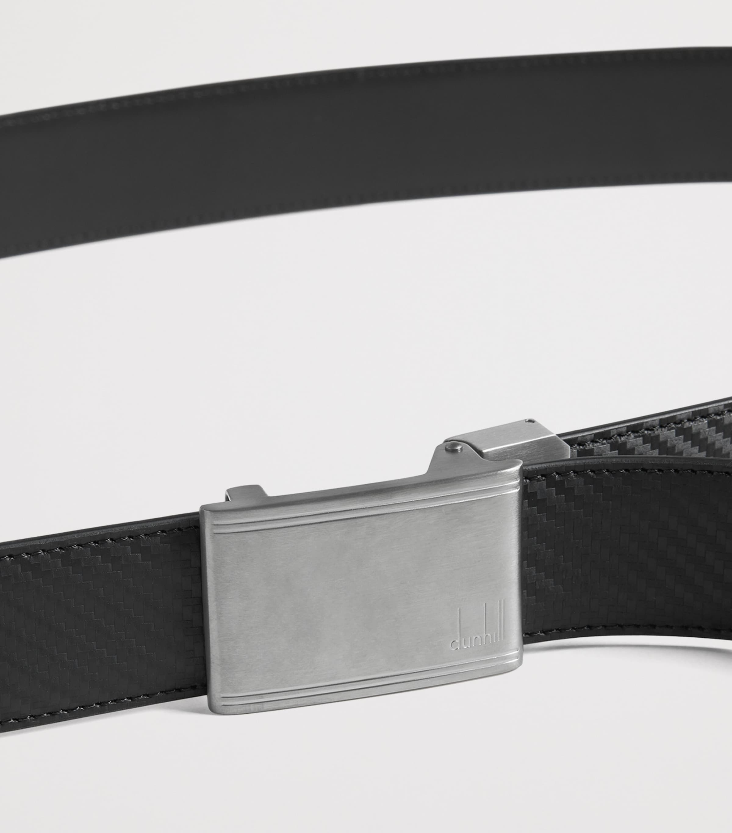 Leather Automatic Racing Buckle Chassis Belt 001BLACK Image 3