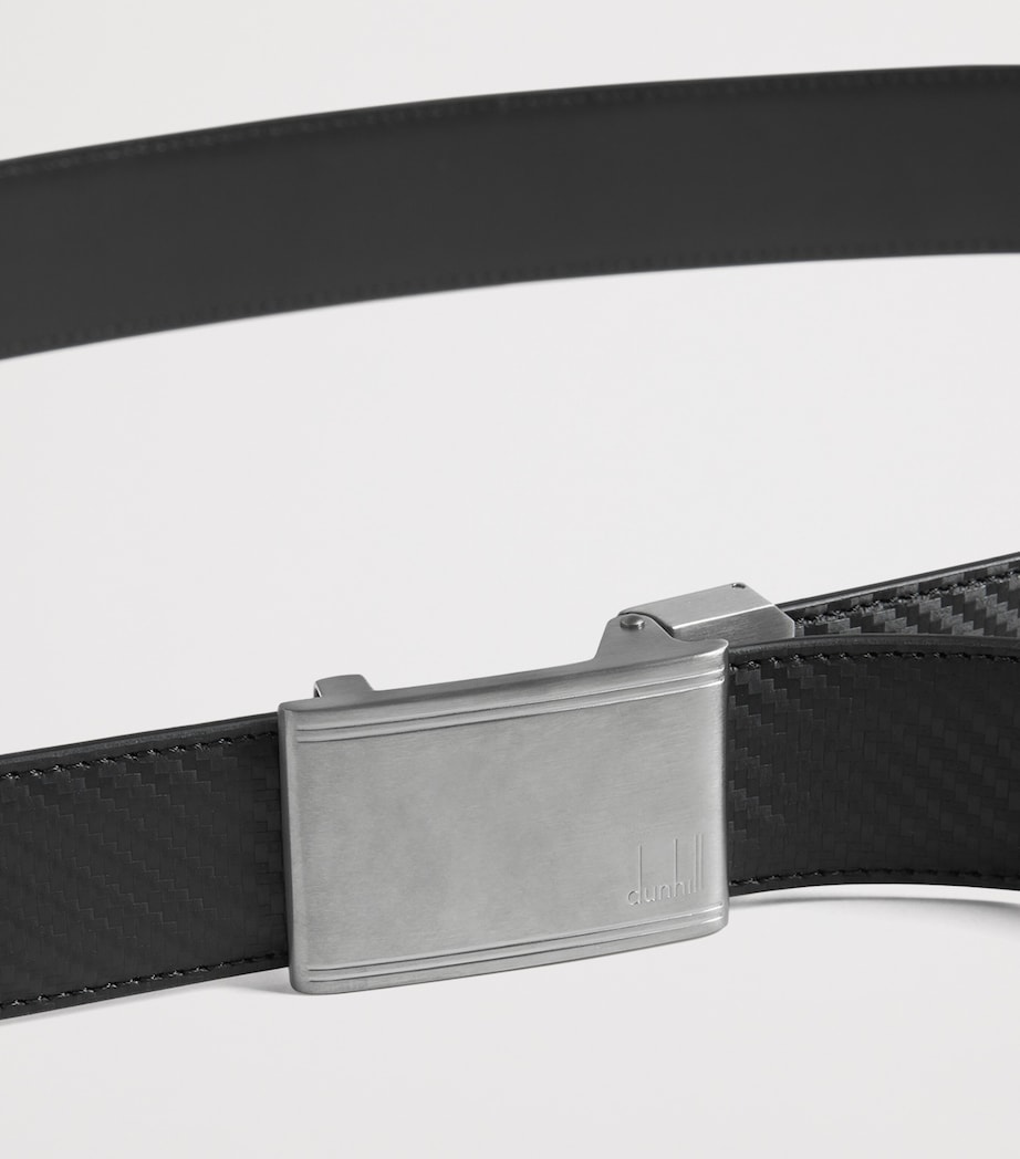 Leather Automatic Racing Buckle Chassis Belt 001BLACK Image 3