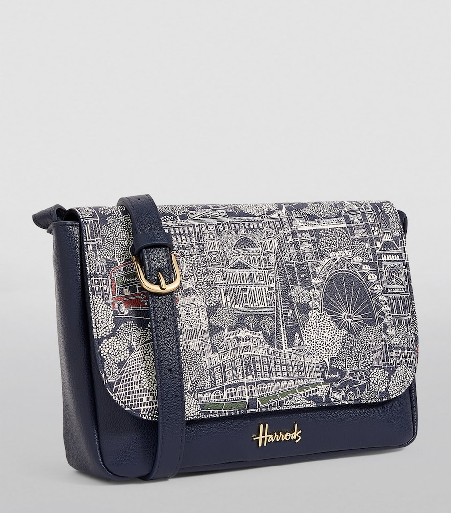 Harrods Landmarks Crossbody Bag Blue Image 3