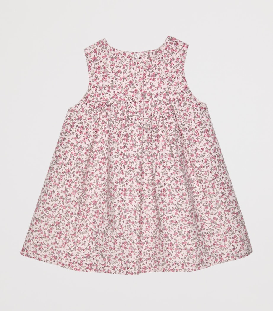 Trotters Cotton Duck Floral Dress (3-36 Months) Pink Ditsy Floral Image 2