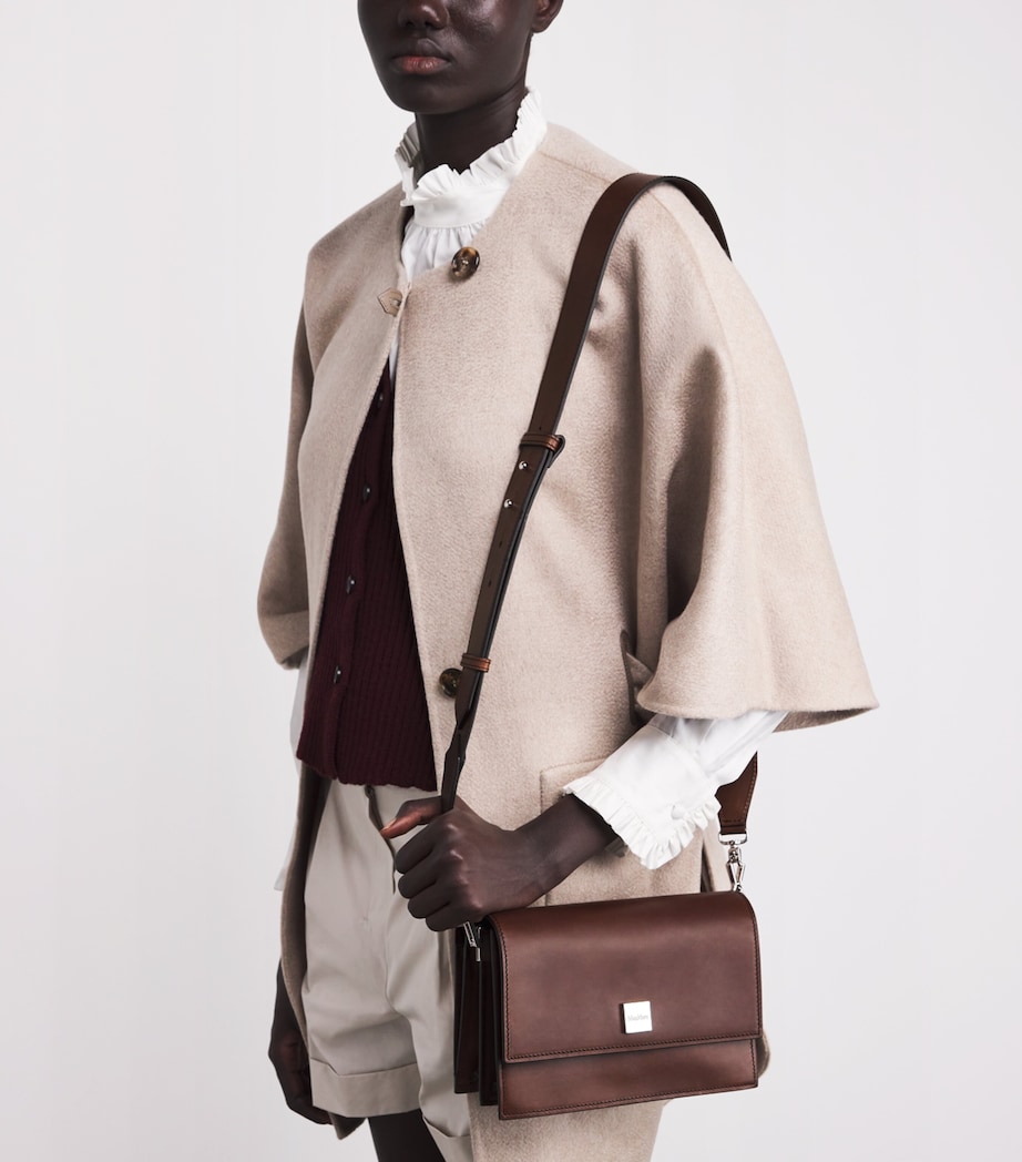 Leather Cross-Body Bag COCOA Image 5