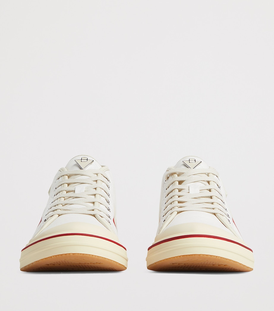 Canvas Leather-Trim Eliot Sneakers 9642 Image 3
