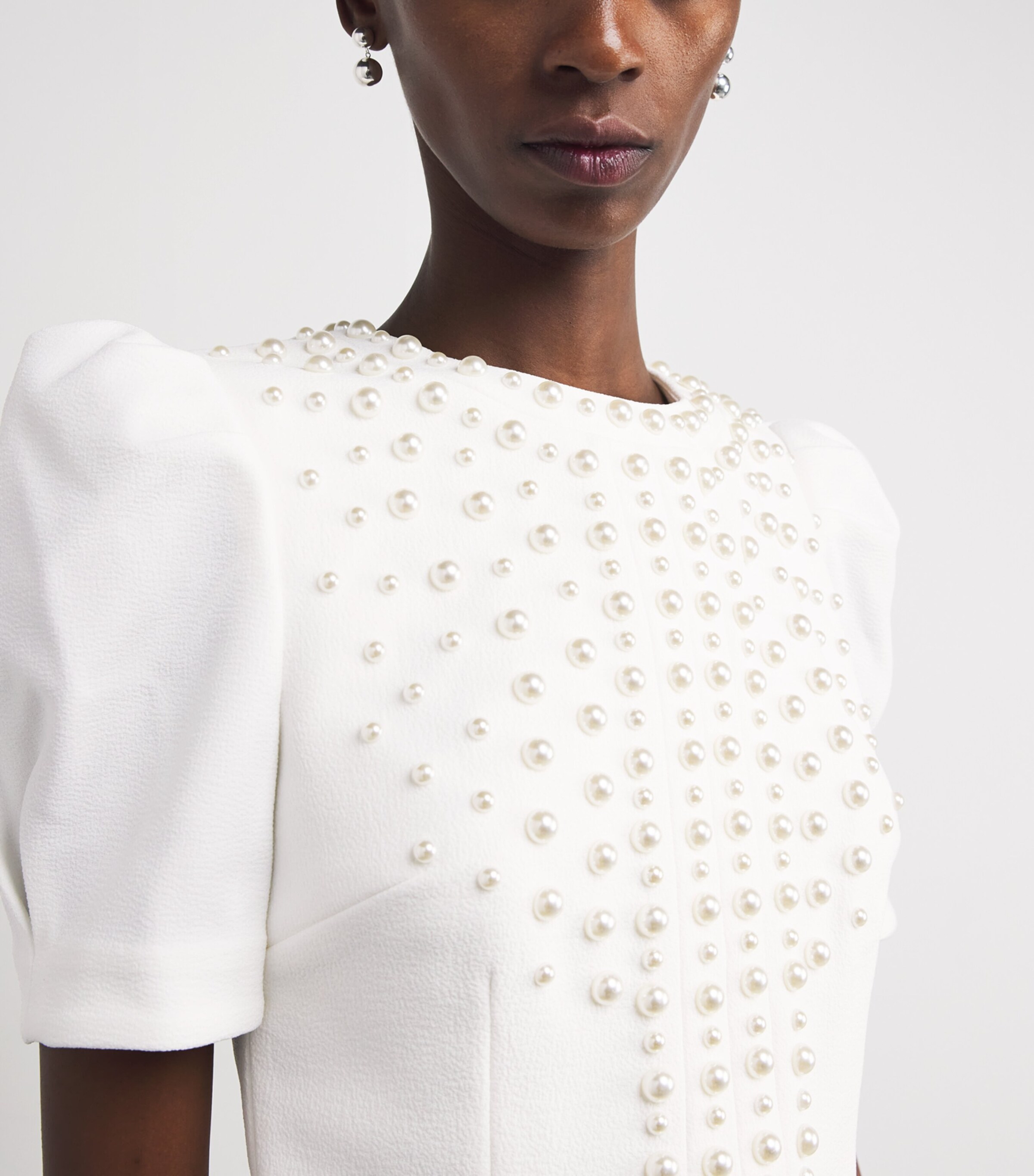 Embellished Mini Dress IVORY Image 6
