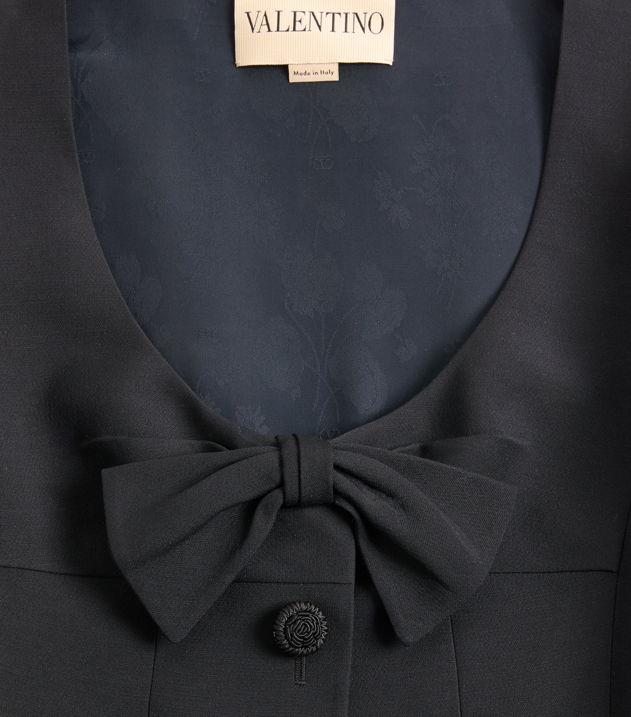 Virgin Wool-Silk Midi Dress 0NO Image 3