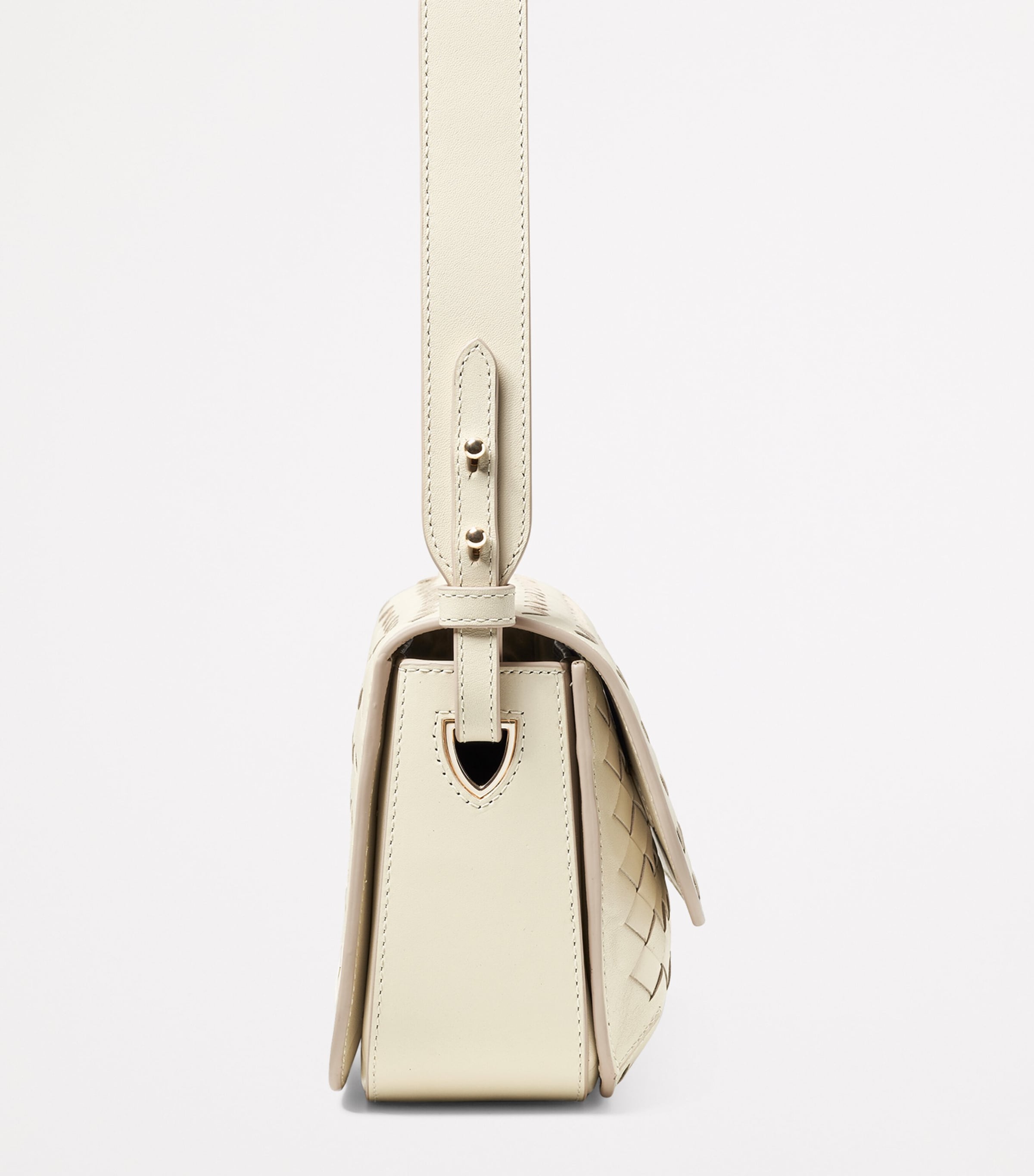 Woven Leather Ella Cross-Body Bag IVORY Image 4
