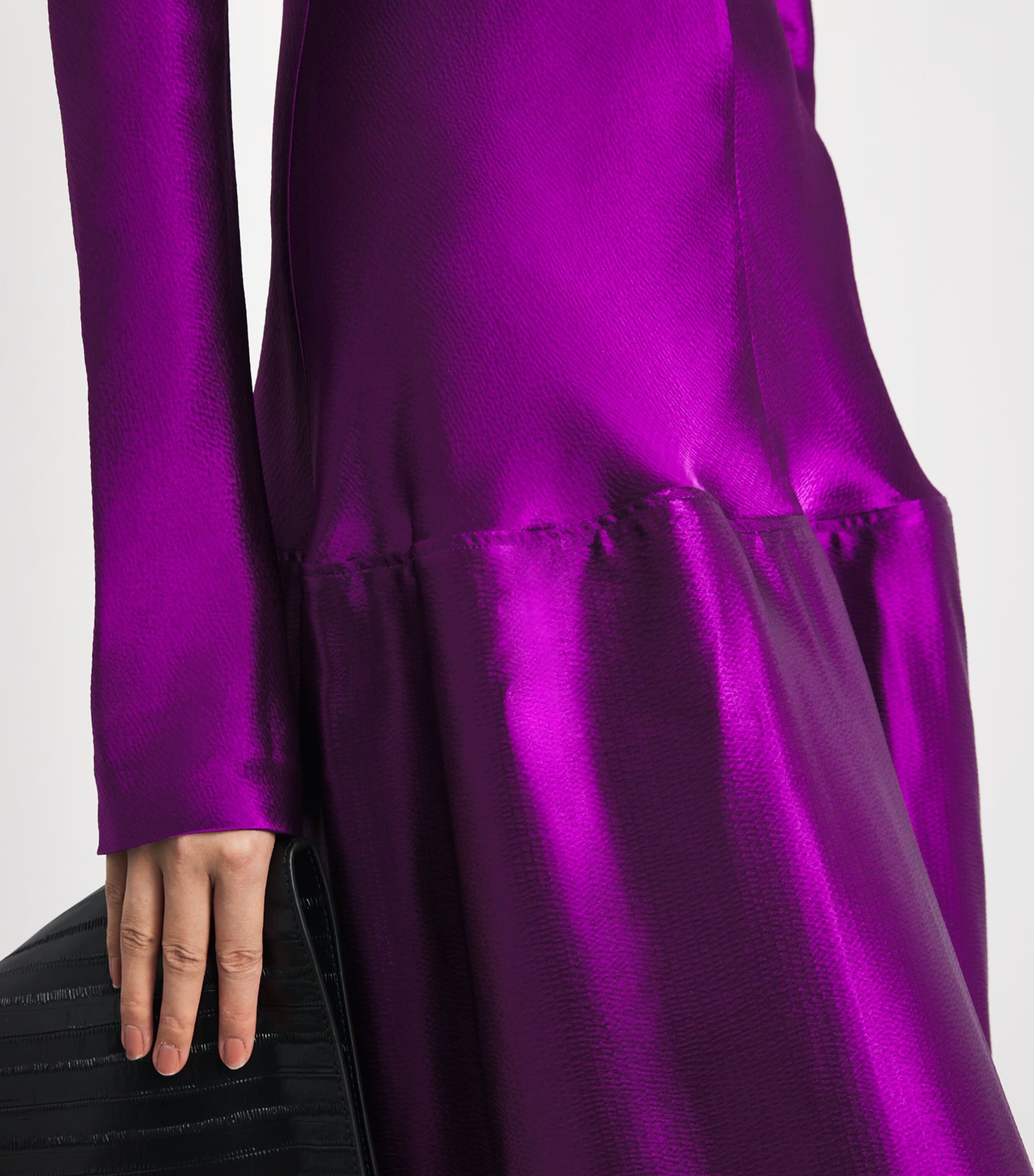 FFORME Womens Satin Mila Maxi Dress Violet Image 5